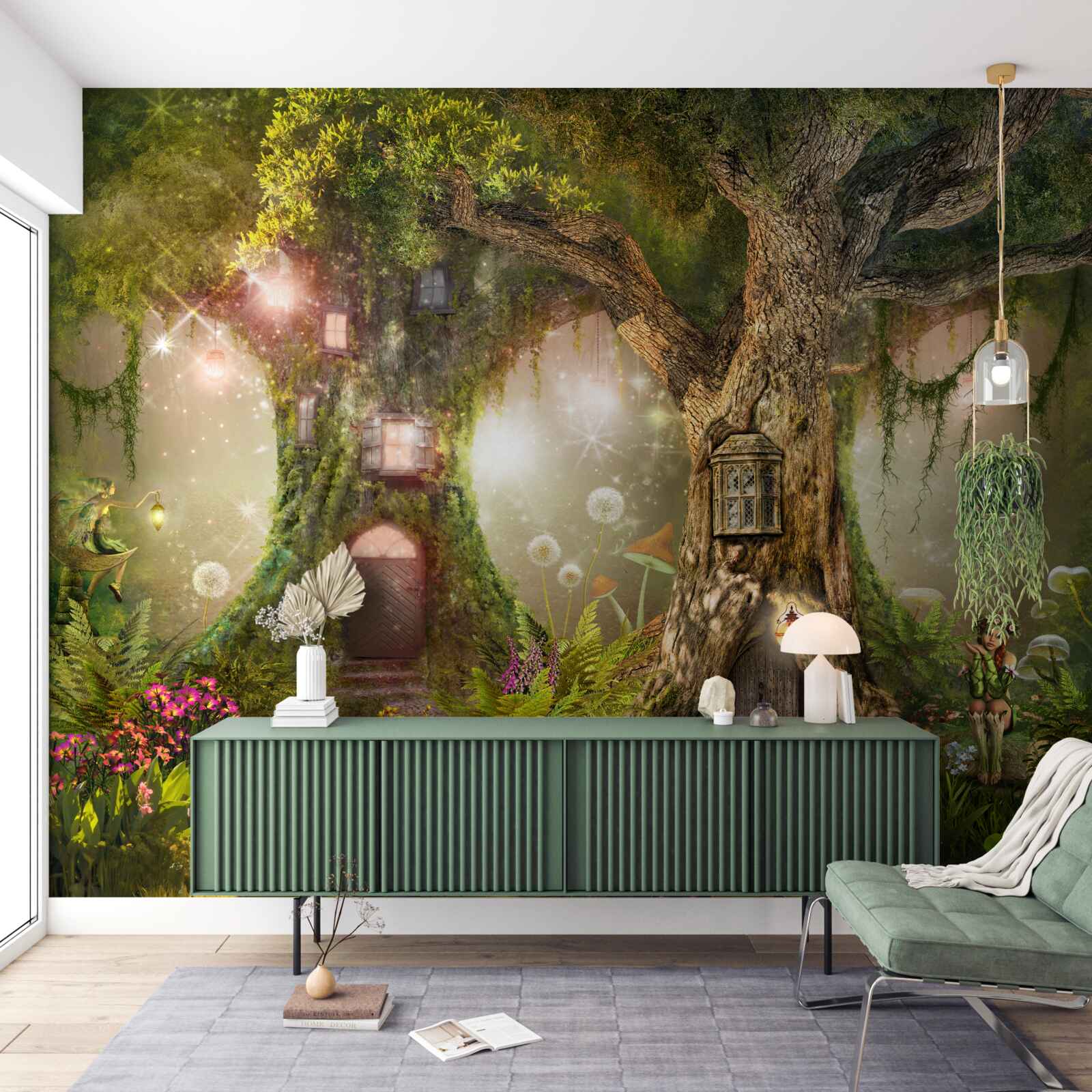 Fototapeta mityczni mieszkańcy zielonych zarośli