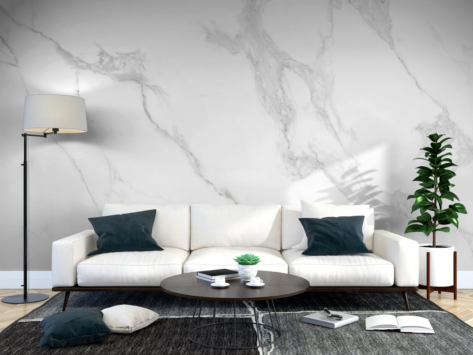 Fototapeta białe tło z szarym dymem unoszącym się w powietrzu