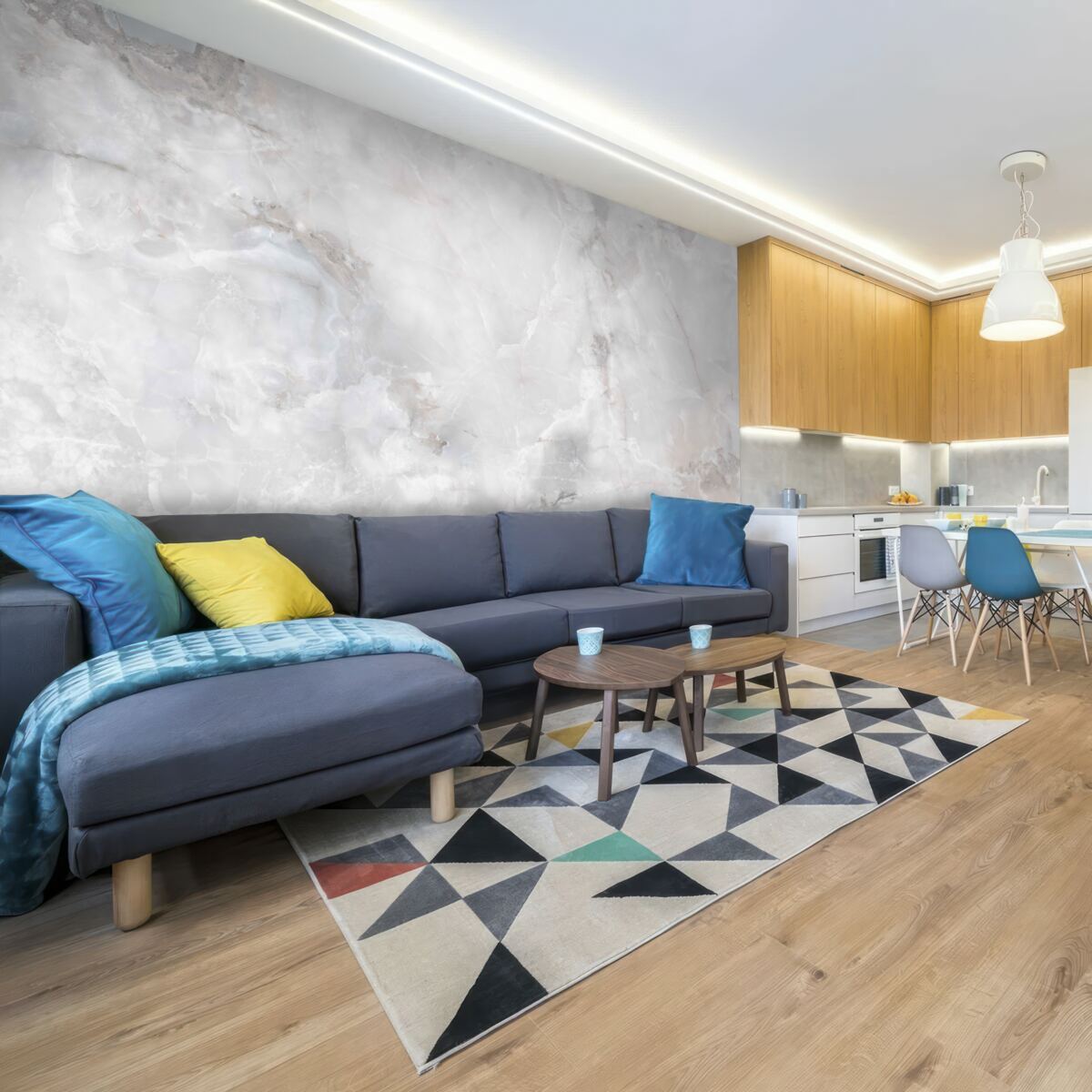 Fototapeta gęste chmury przeniknięte przez promienie słoneczne