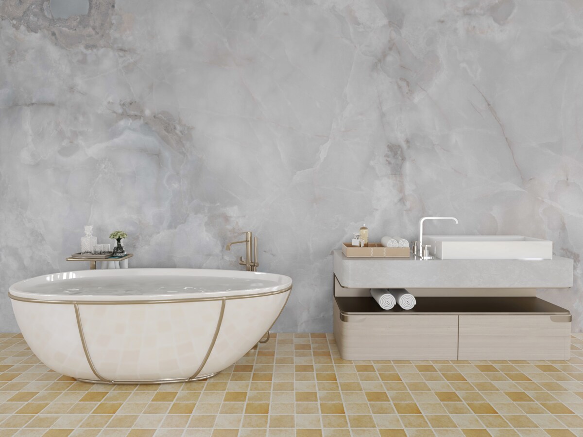 Fototapeta gęste chmury przeniknięte przez promienie słoneczne