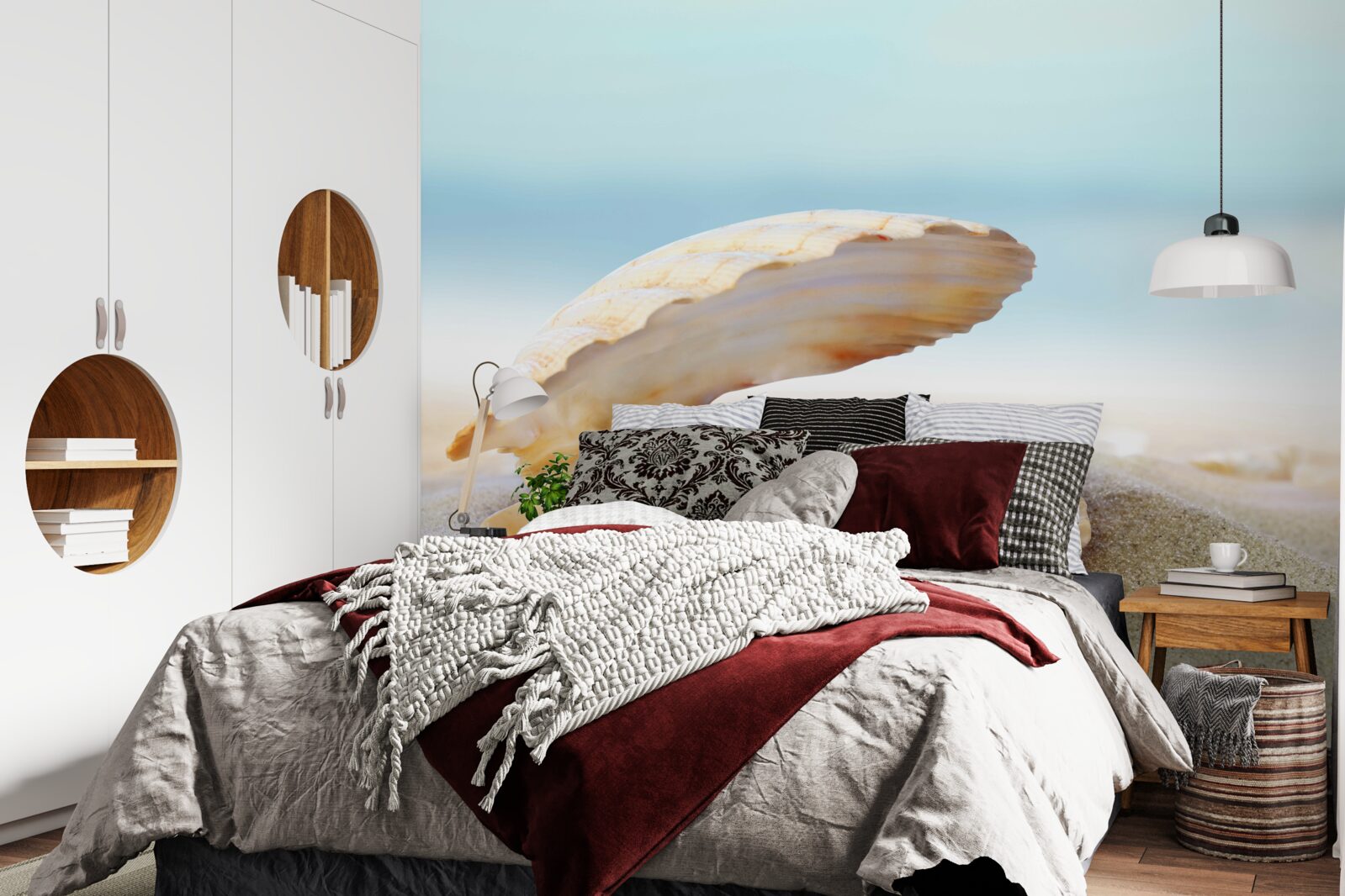 Fototapeta perła w muszli małży na wybrzeżu