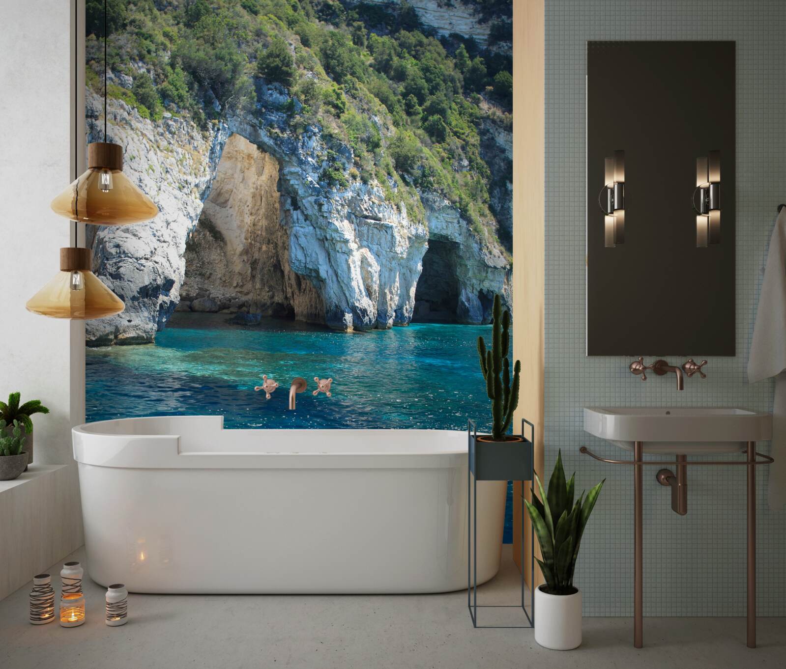 Fototapeta groty morskie