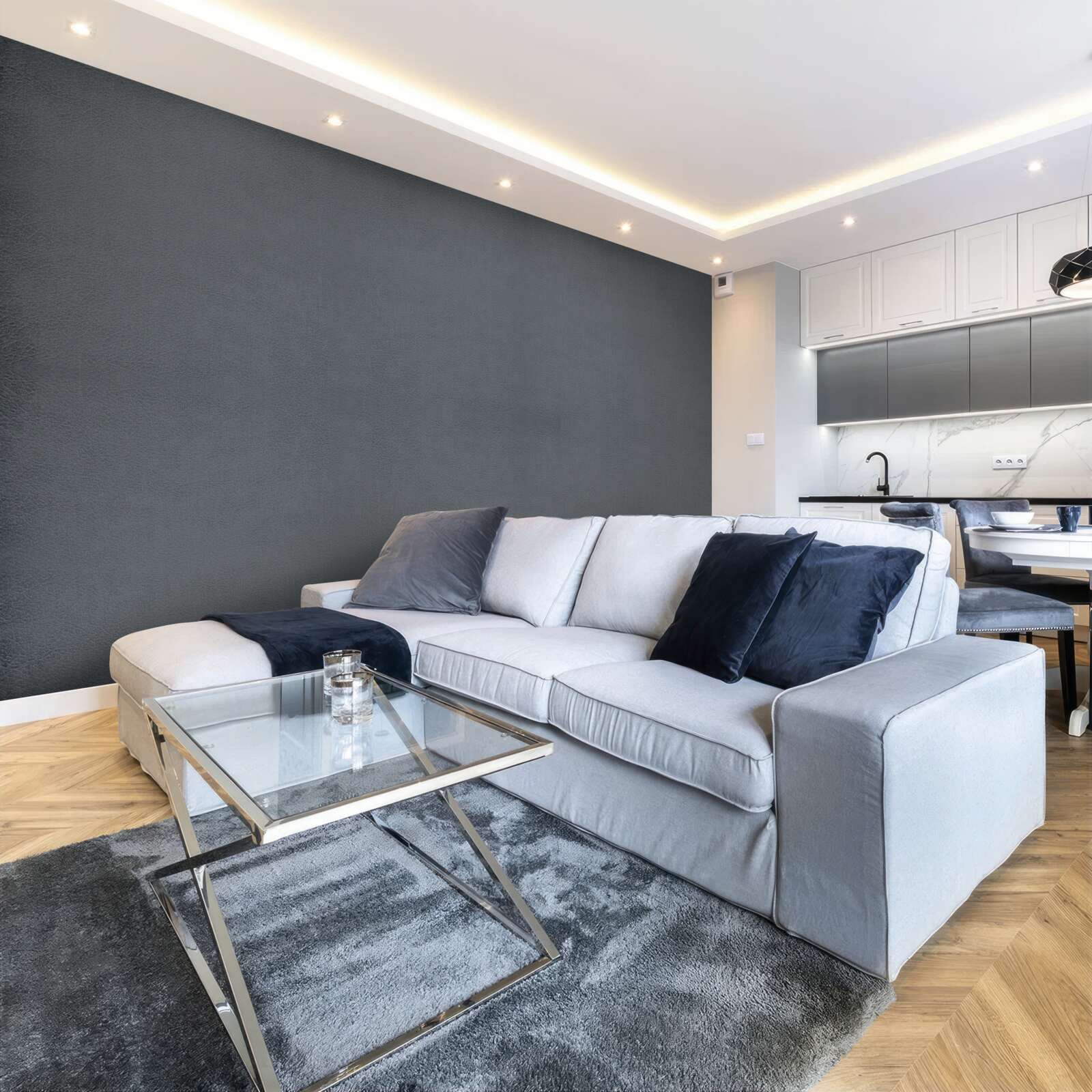 Fototapeta ciemnoszare prostokąty