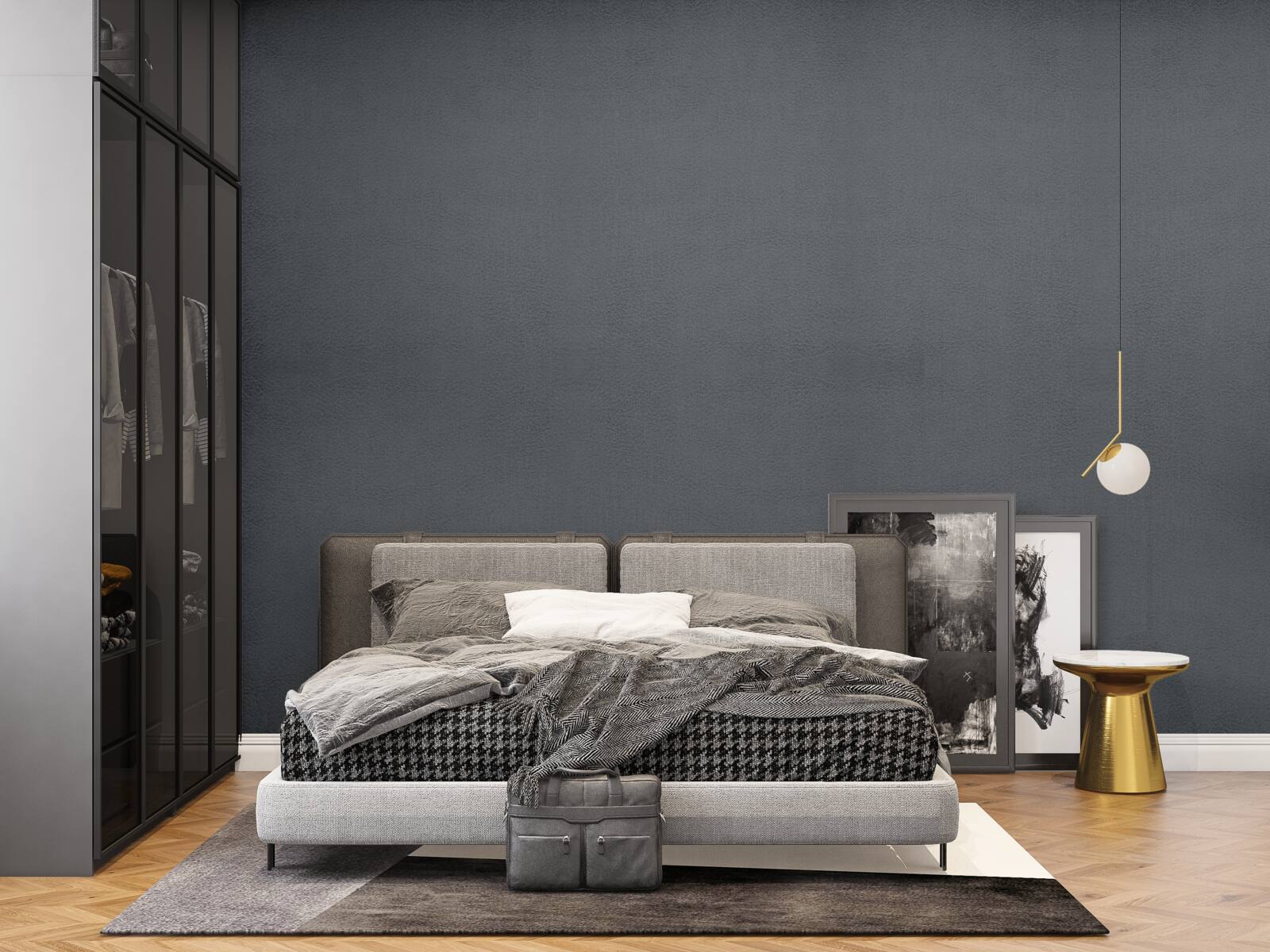 Fototapeta ciemnoszare prostokąty