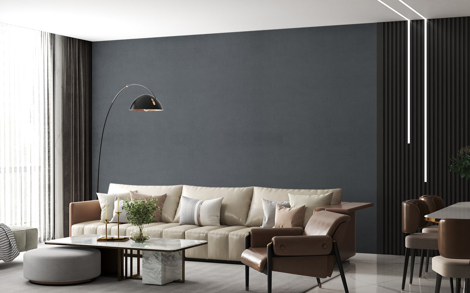 Fototapeta ciemnoszare prostokąty