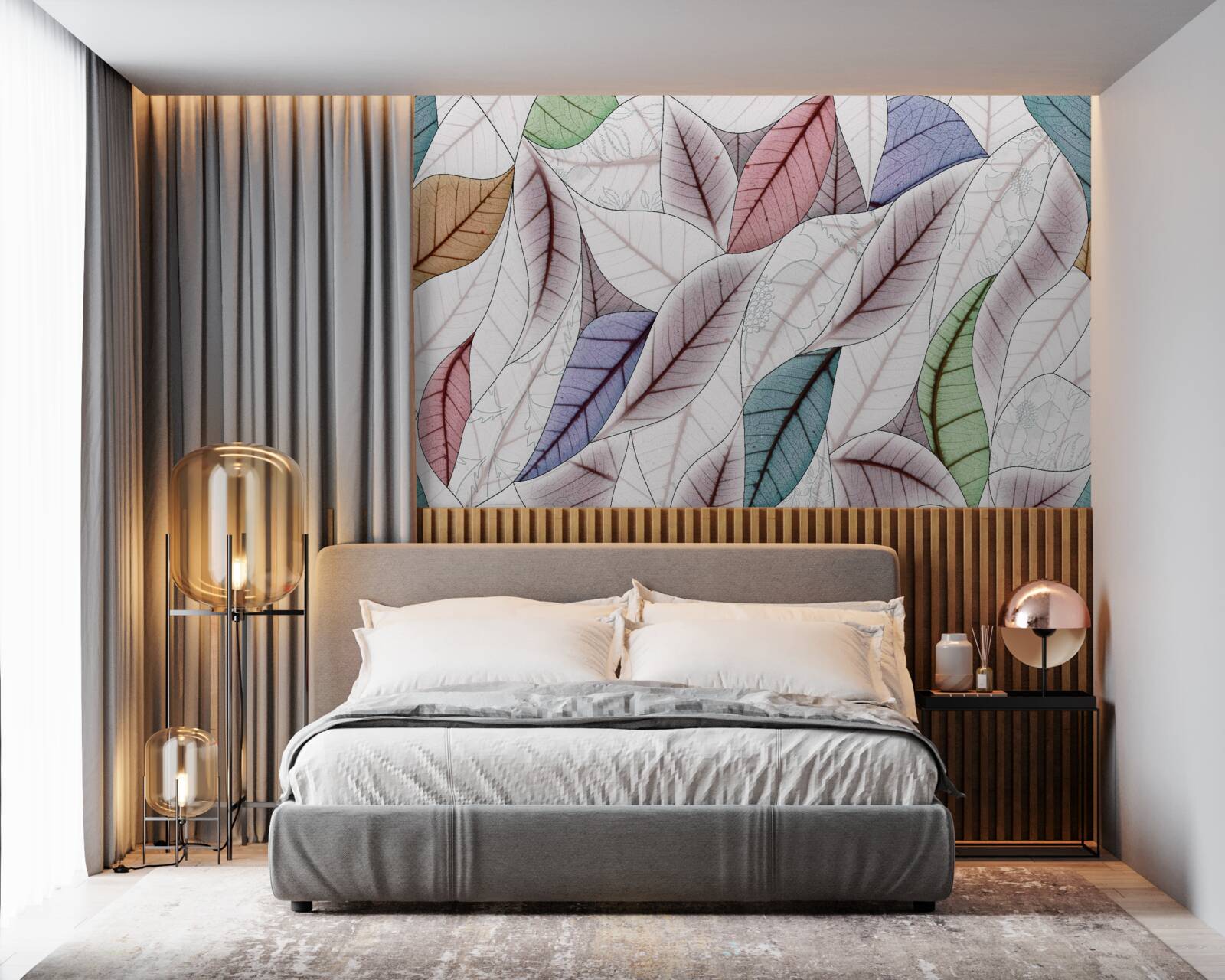 Fototapeta abstrakcyjny obraz wykonany z jesiennych liści