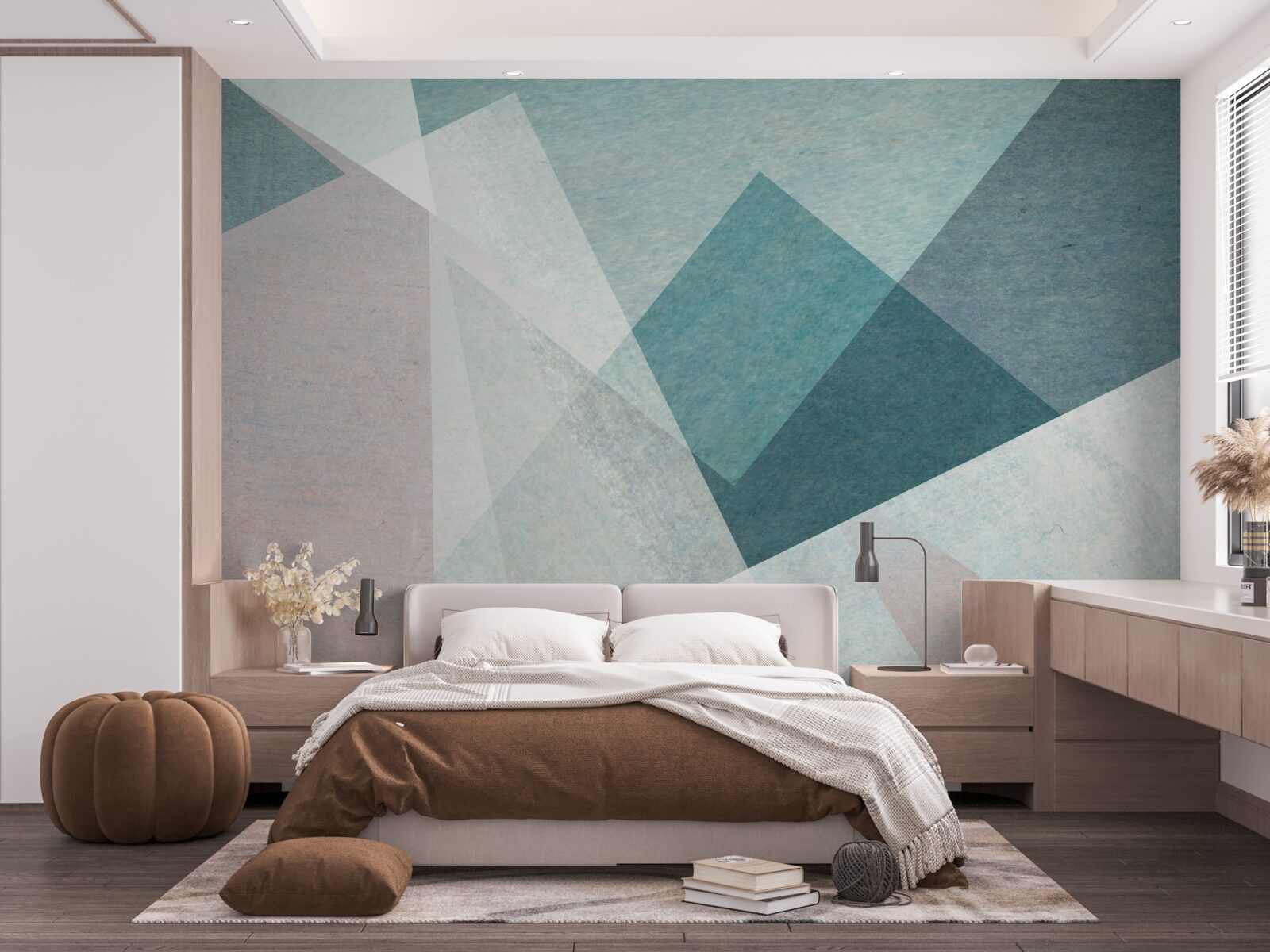 Fototapeta szczyty w odcieniach błękitu i różu