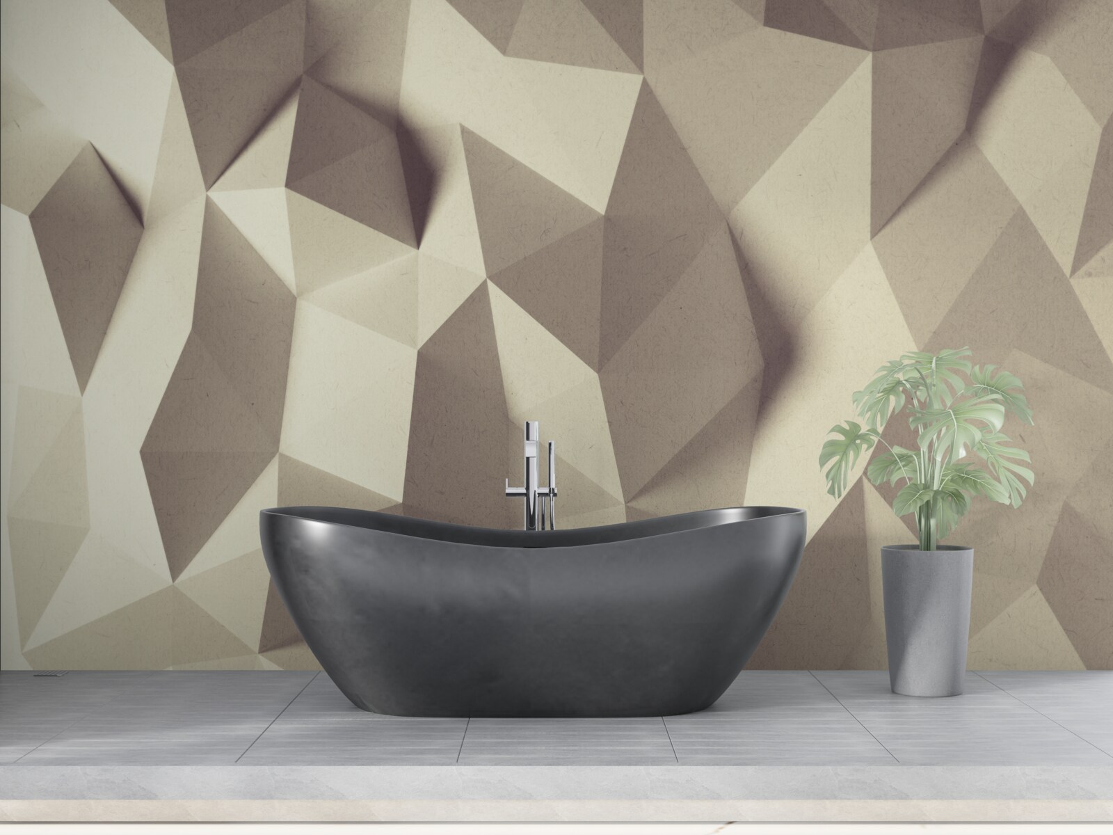 Fototapeta tekstura kształtów geometrycznych o wyraźnej objętości