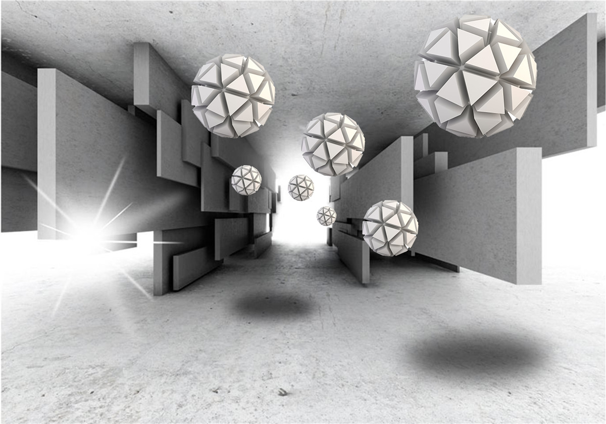 Fototapeta kompozycja kształtów geometrycznych