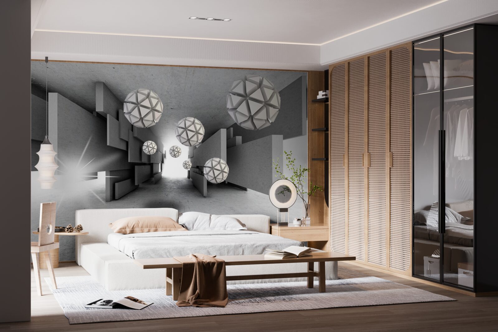 Fototapeta kompozycja kształtów geometrycznych