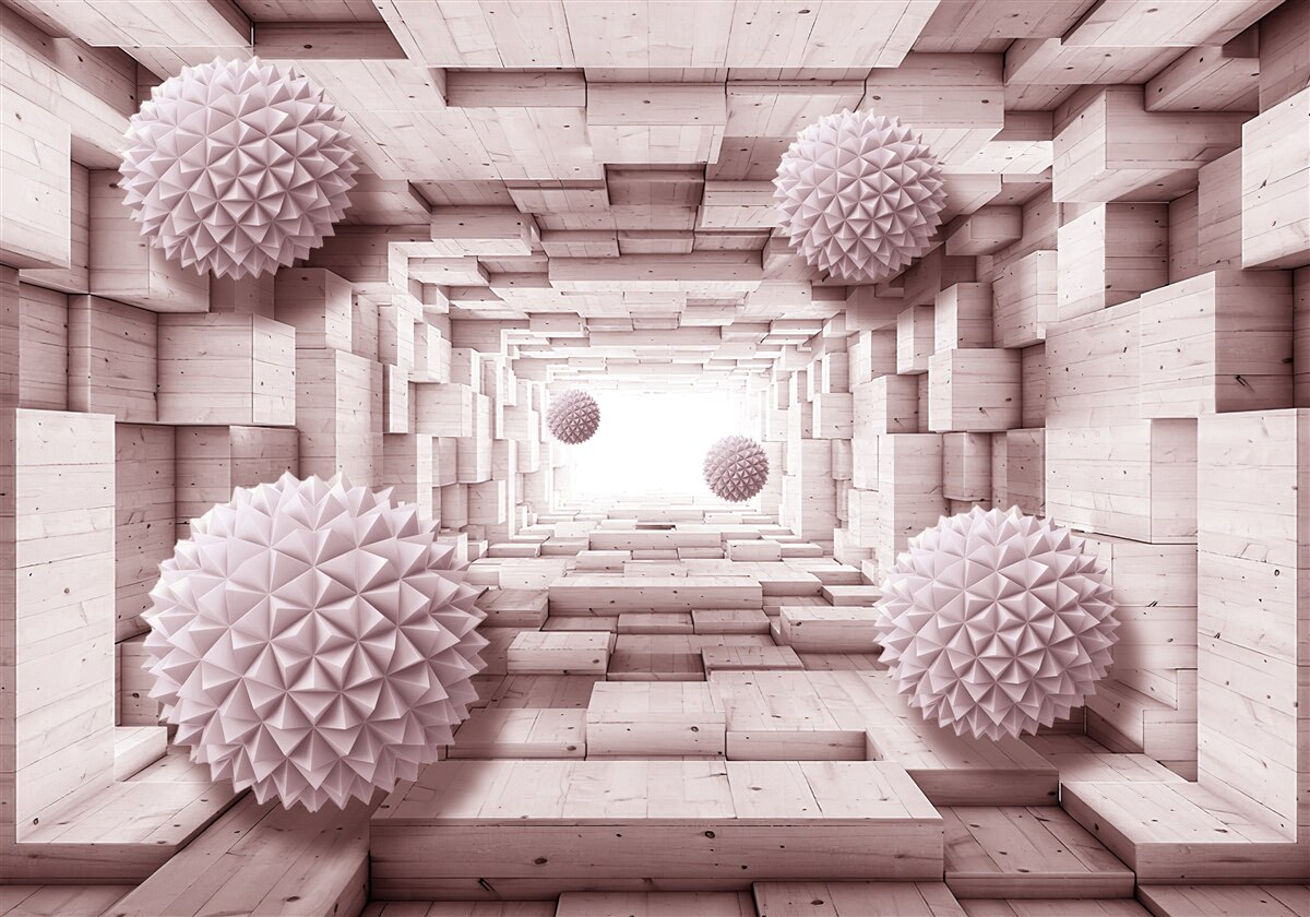 Fototapeta kulki geometryczne zmierzające do nieskończoności