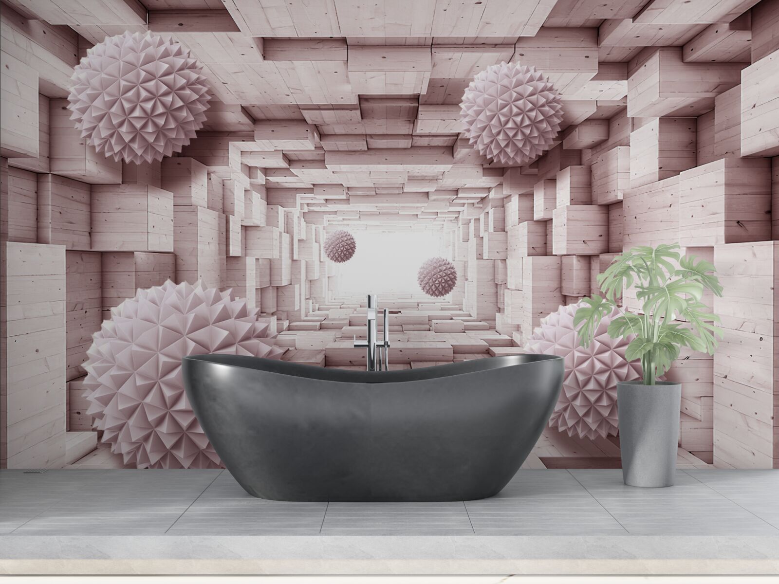 Fototapeta kulki geometryczne zmierzające do nieskończoności