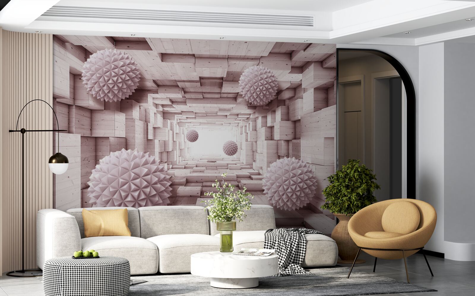 Fototapeta kulki geometryczne zmierzające do nieskończoności