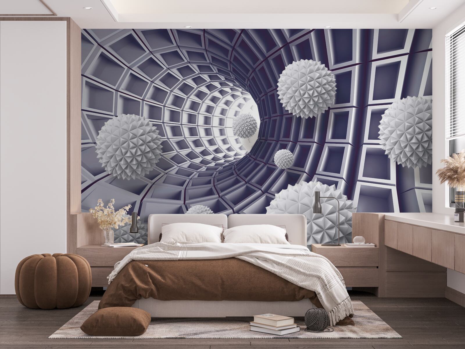 Fototapeta kule w cofającym się przejściu