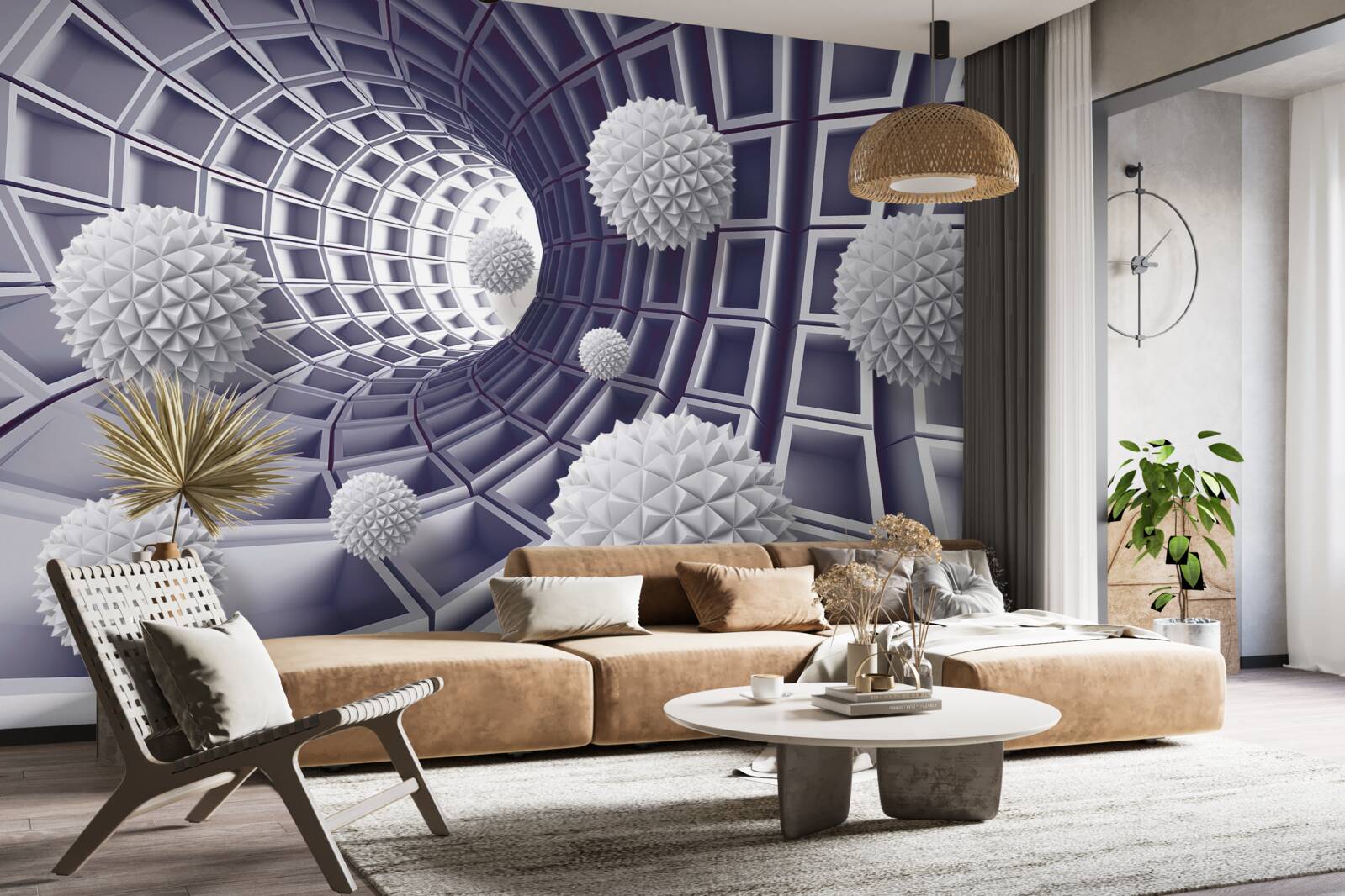 Fototapeta kule w cofającym się przejściu