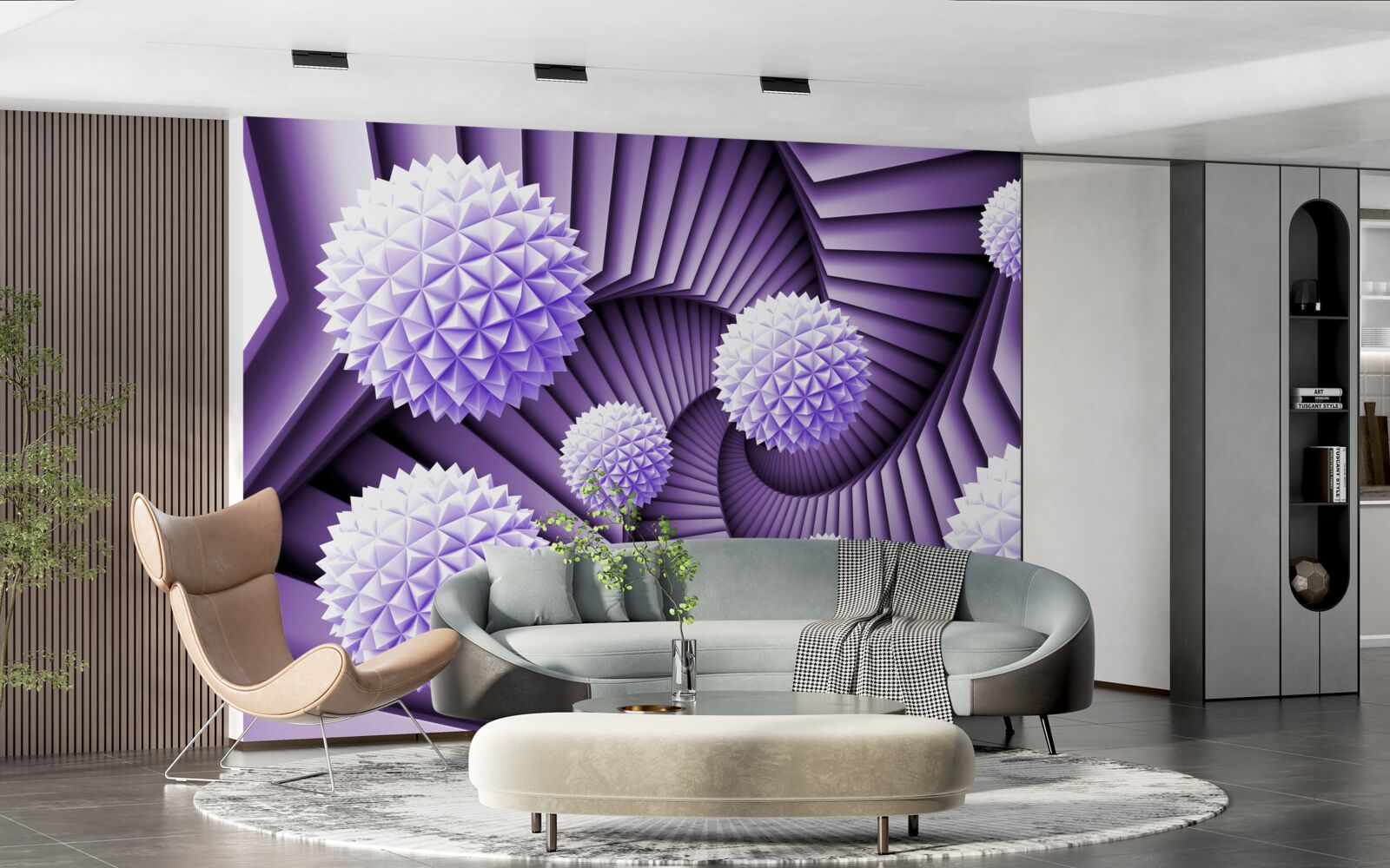 Fototapeta drabina i kula w abstrakcji