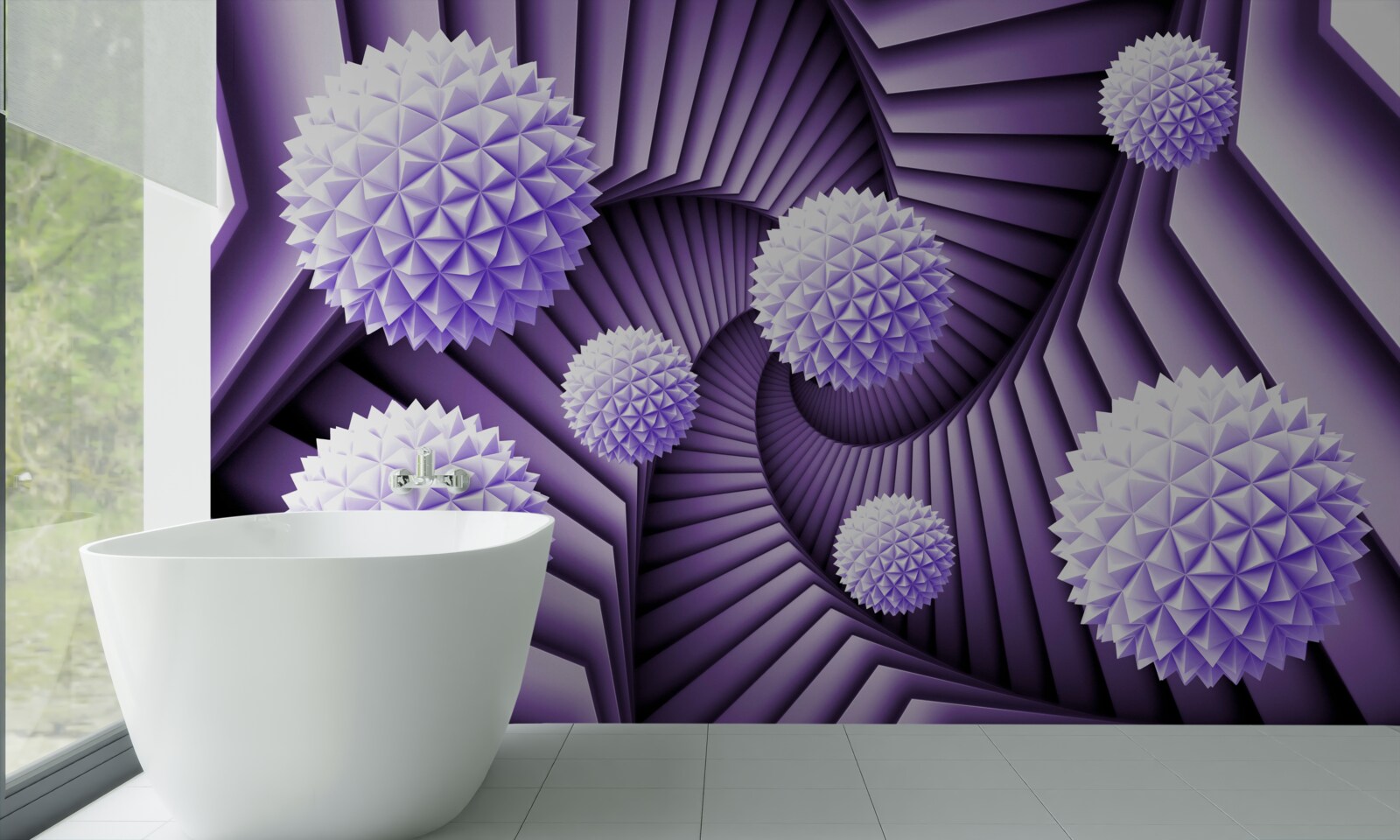 Fototapeta drabina i kula w abstrakcji