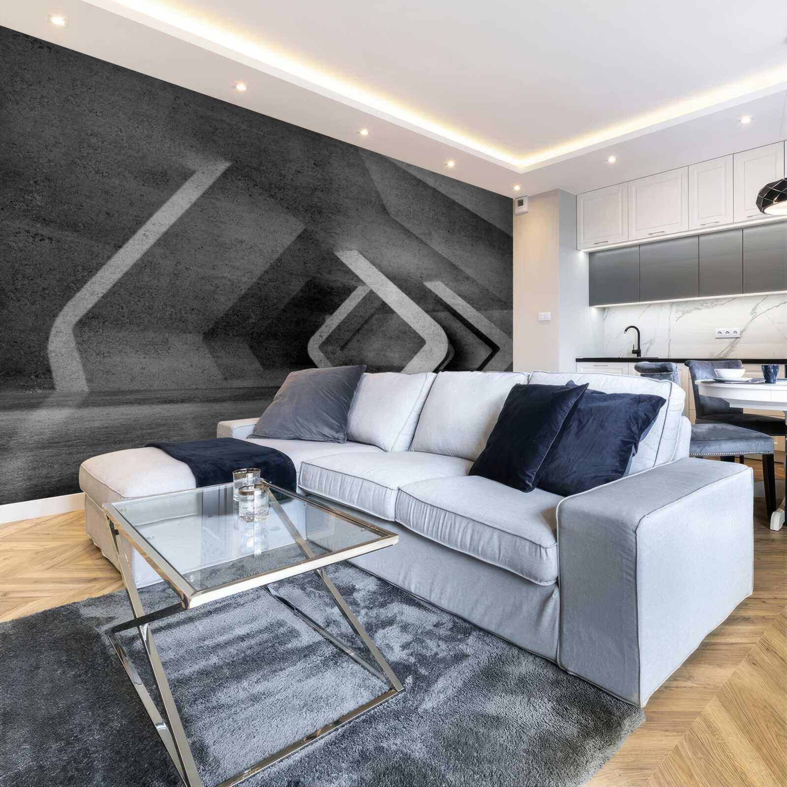 Fototapeta szary tunel