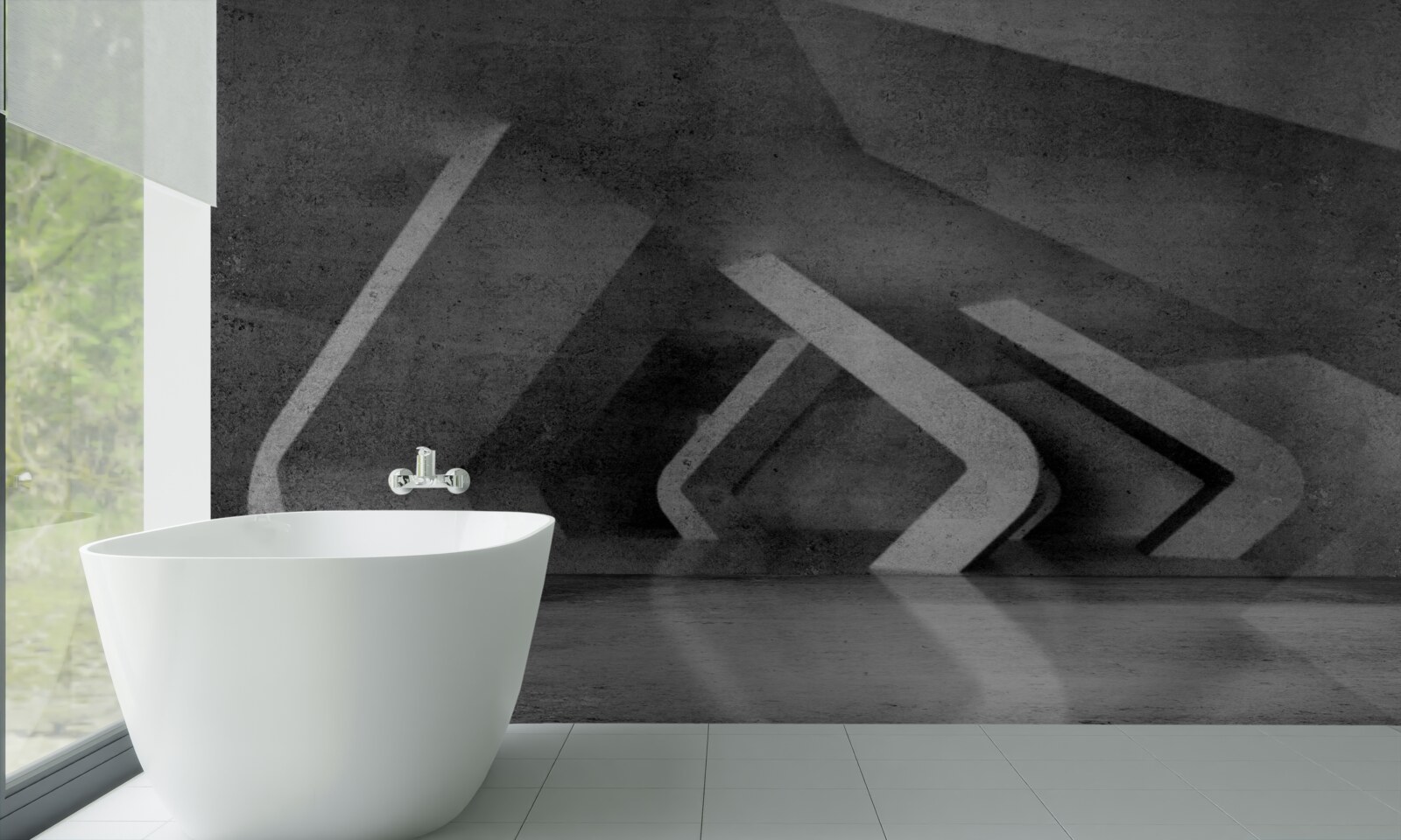 Fototapeta szary tunel