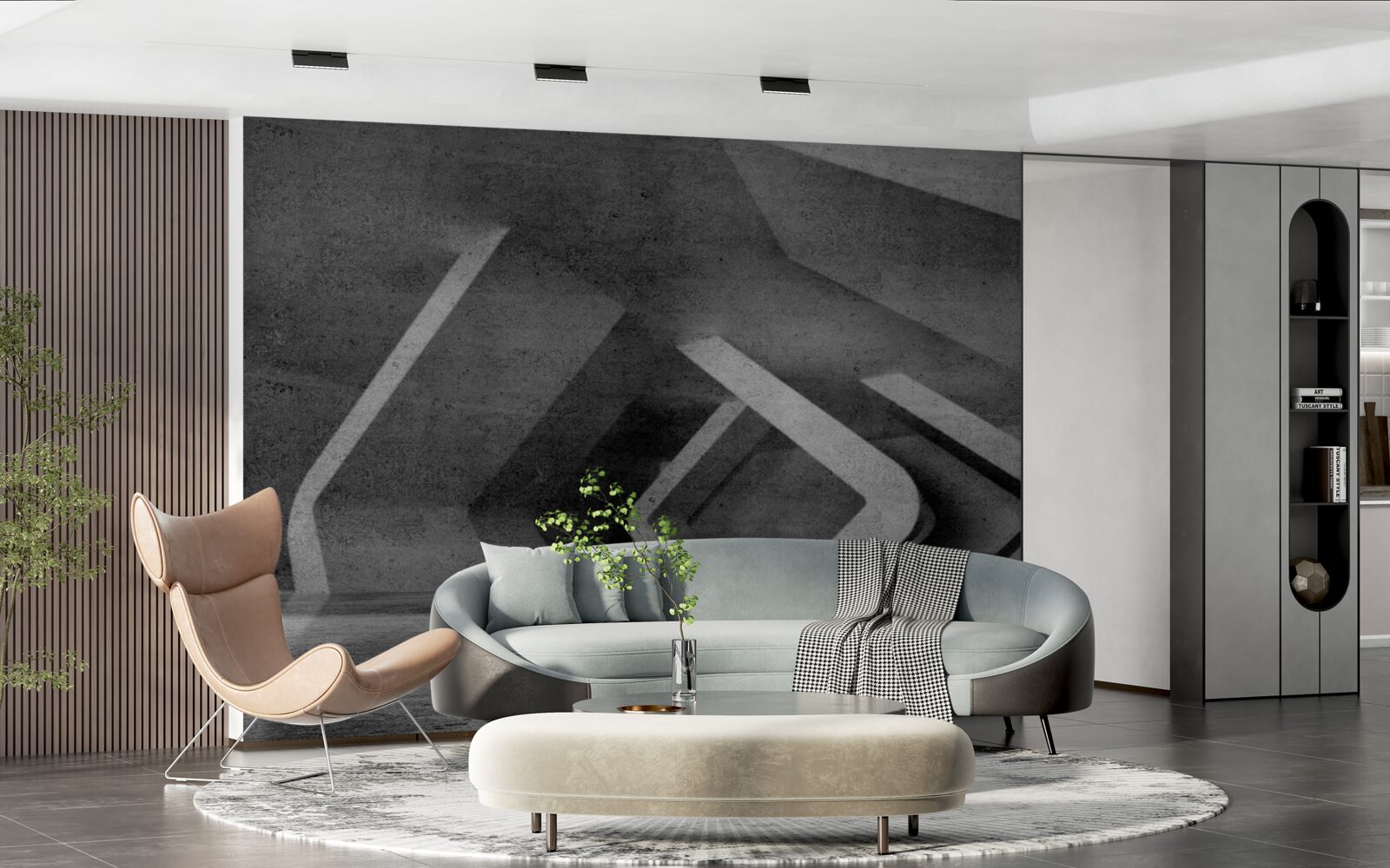 Fototapeta szary tunel