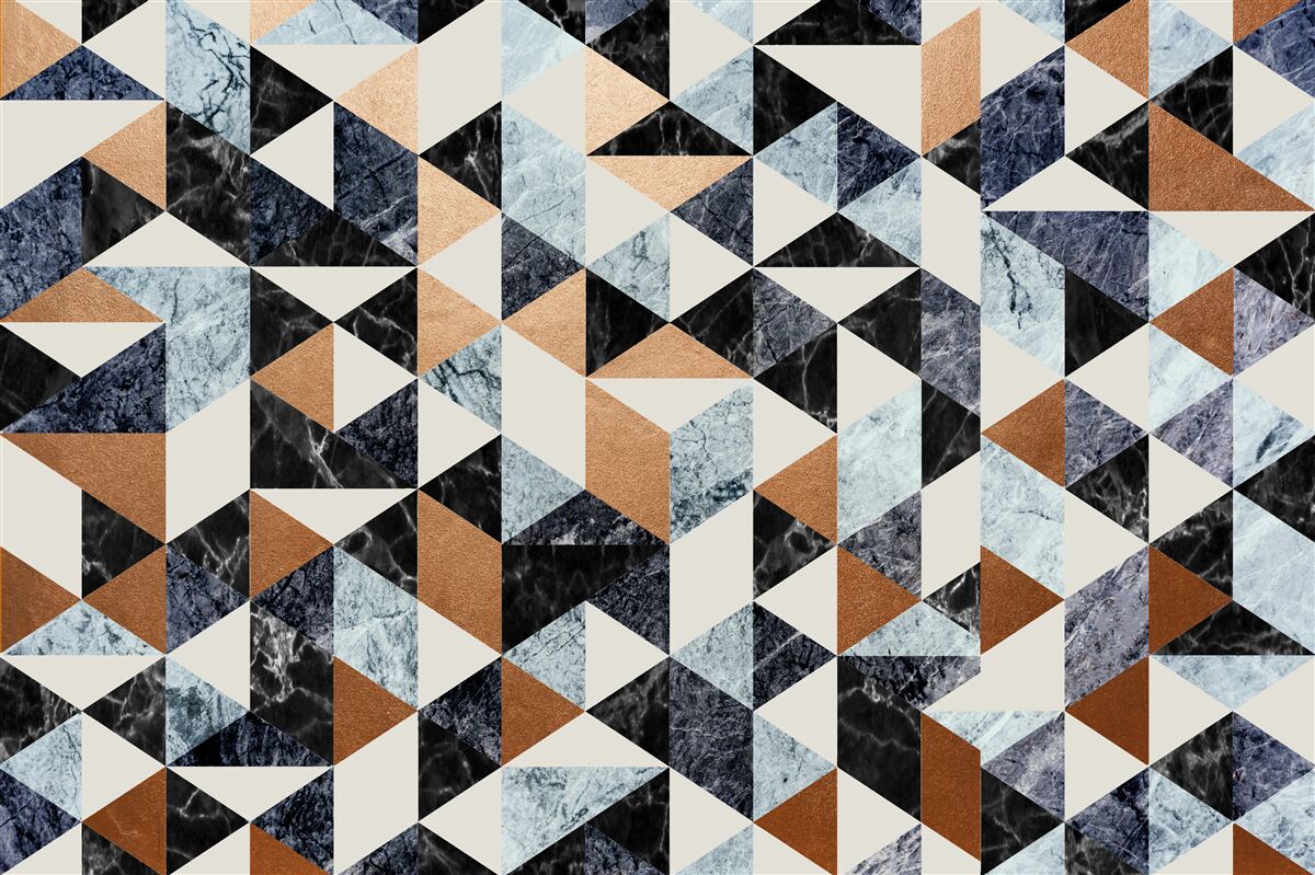 Fototapeta panel abstrakcyjny z wielokolorowymi postaciami