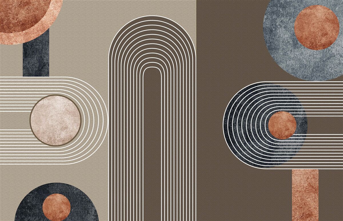 Fototapeta linie płynnie przechodzą jedna w drugą