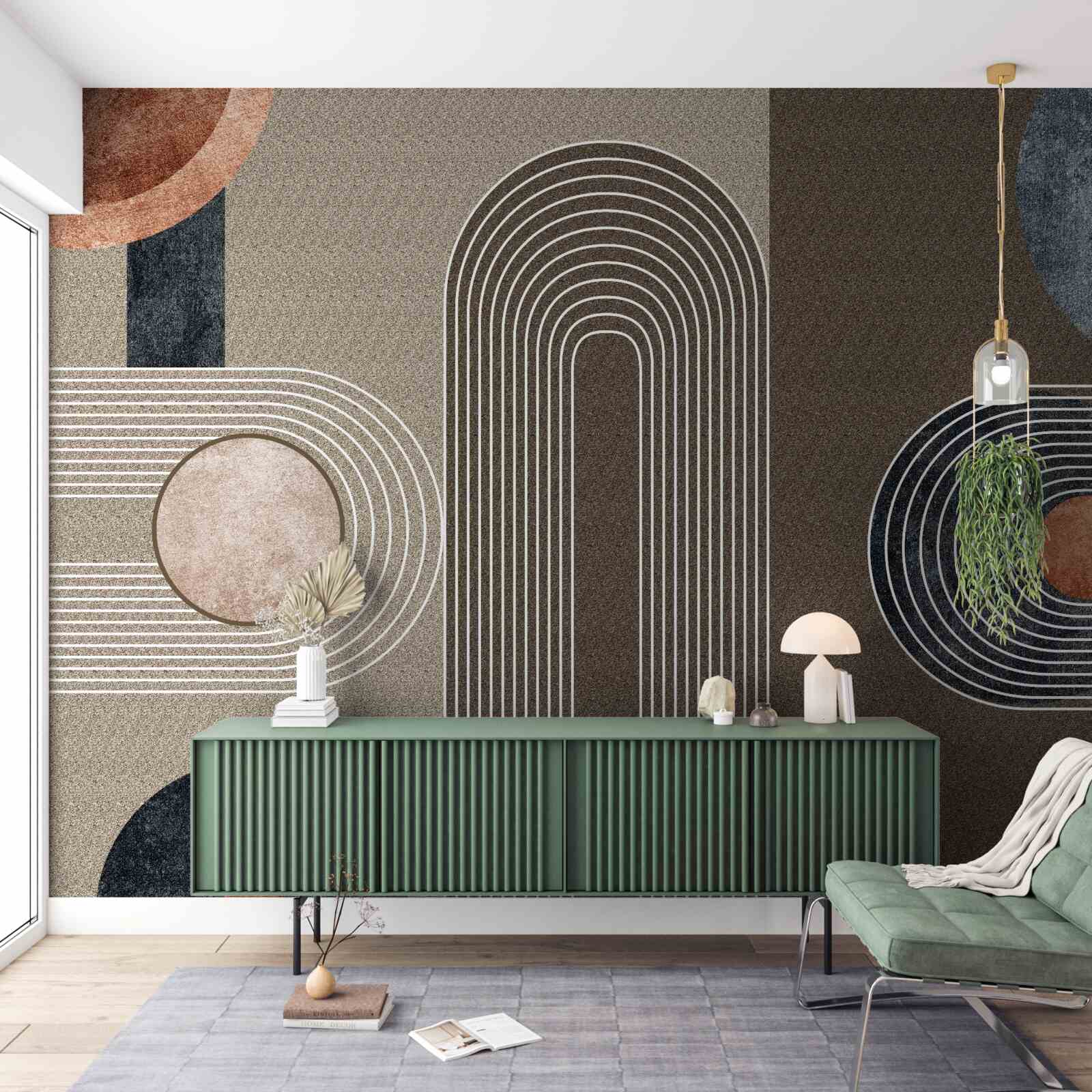 Fototapeta linie płynnie przechodzą jedna w drugą