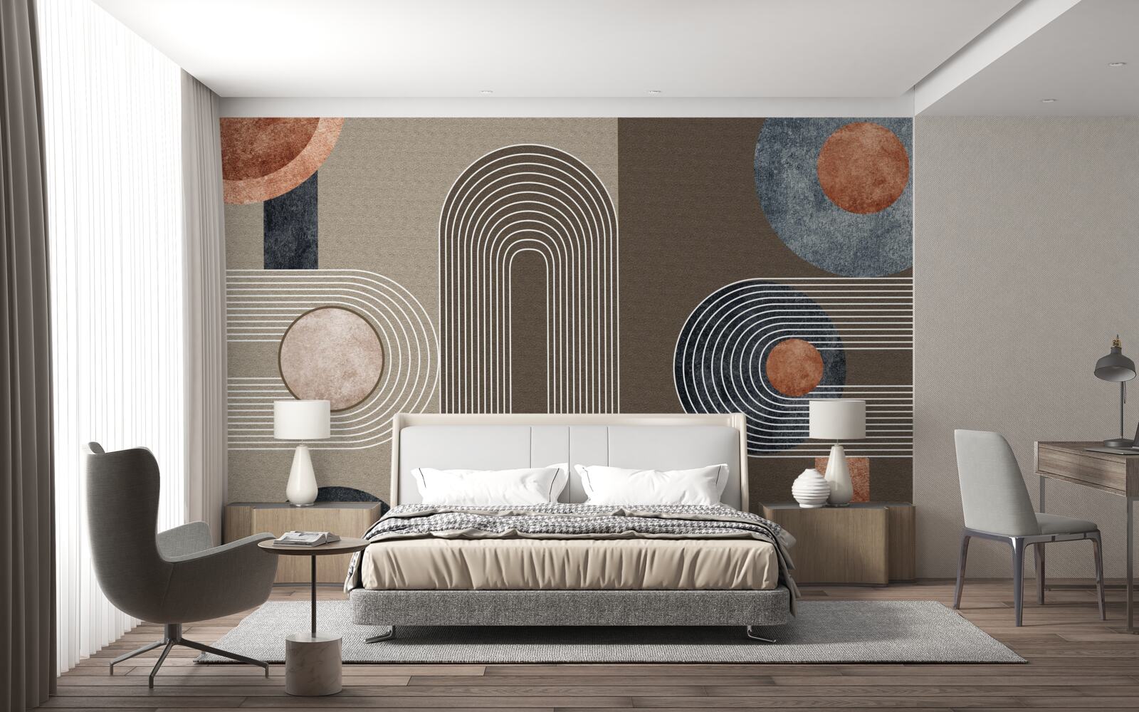 Fototapeta linie płynnie przechodzą jedna w drugą