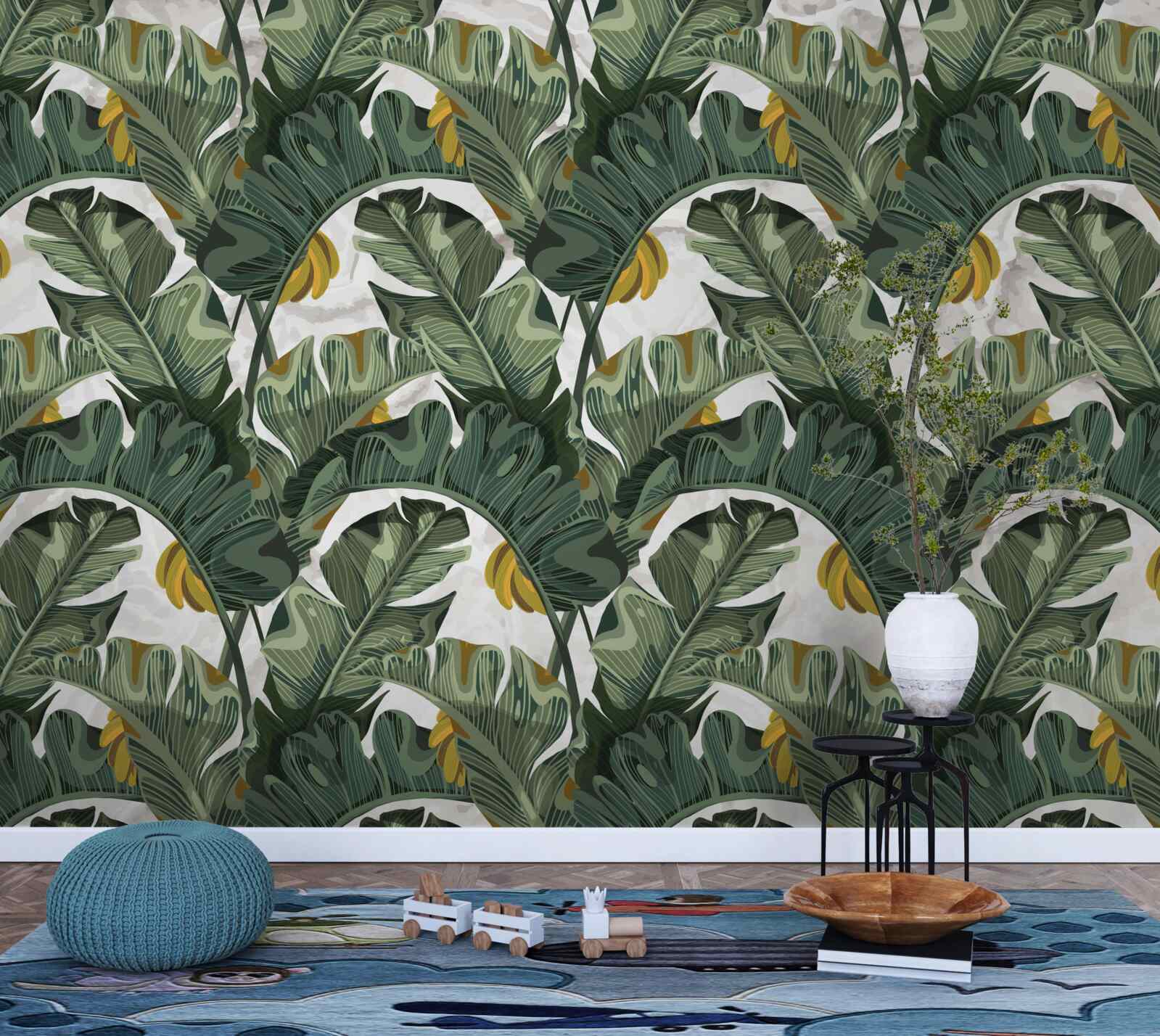 Fototapeta abstrakcyjny obraz liści paproci