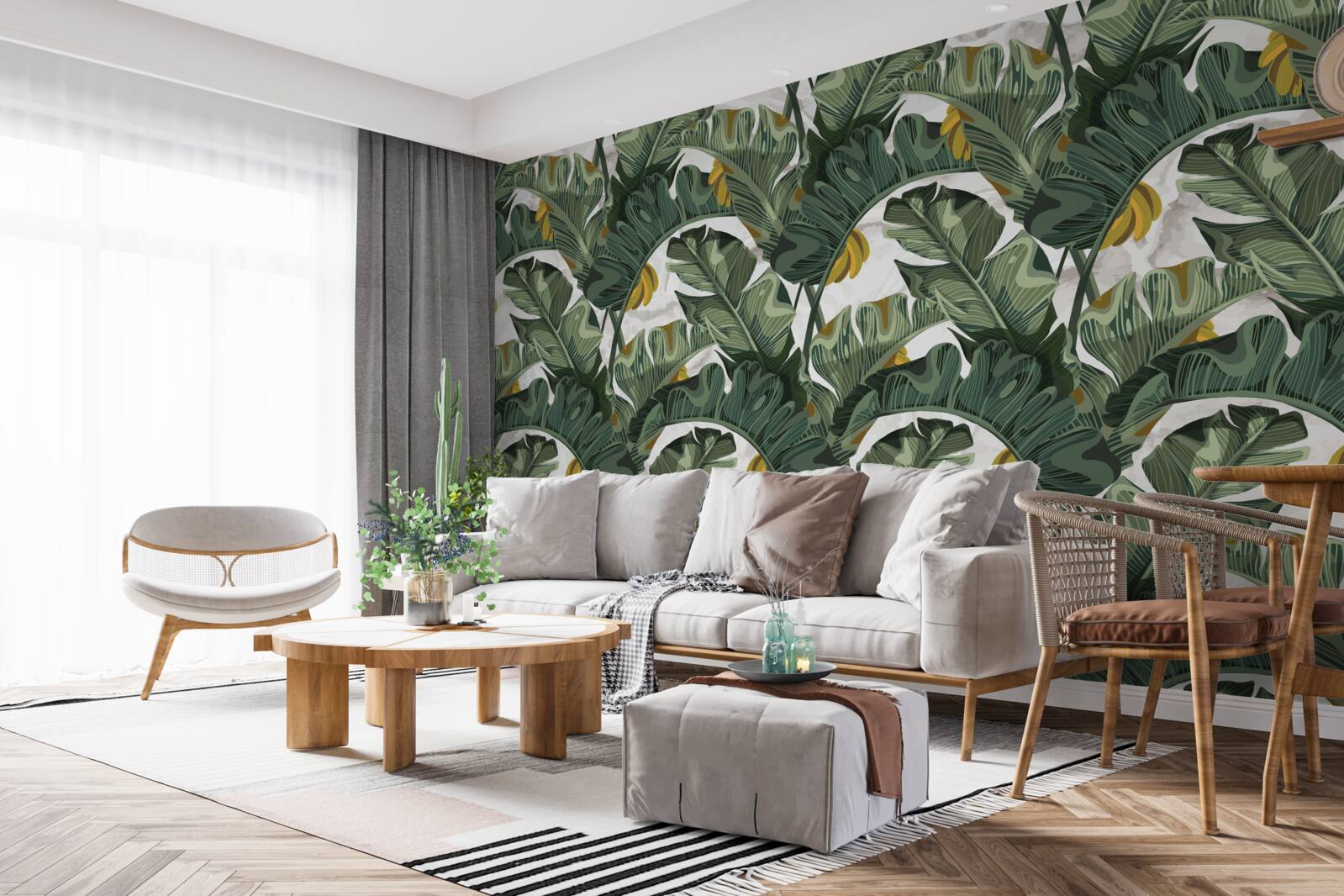 Fototapeta abstrakcyjny obraz liści paproci