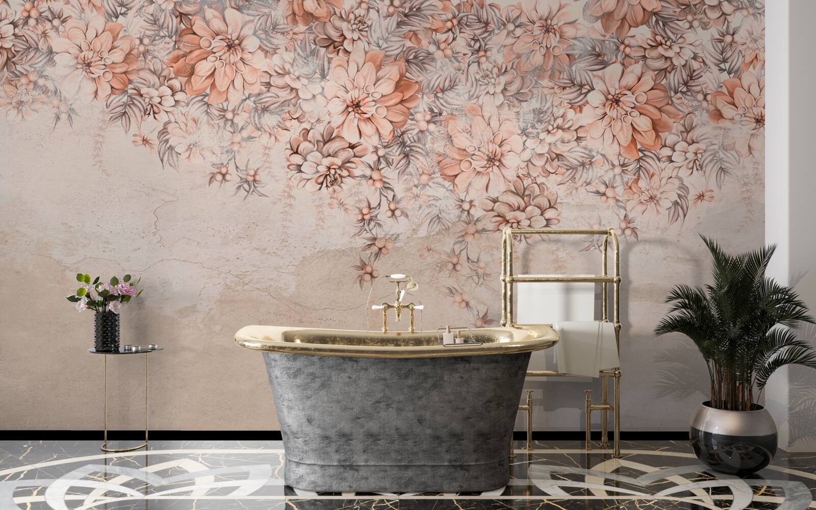 Fototapeta wiele dużych pąków