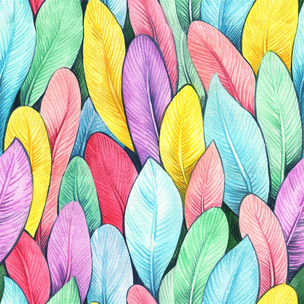 Fototapeta wielokolorowe liście jasnej jesieni