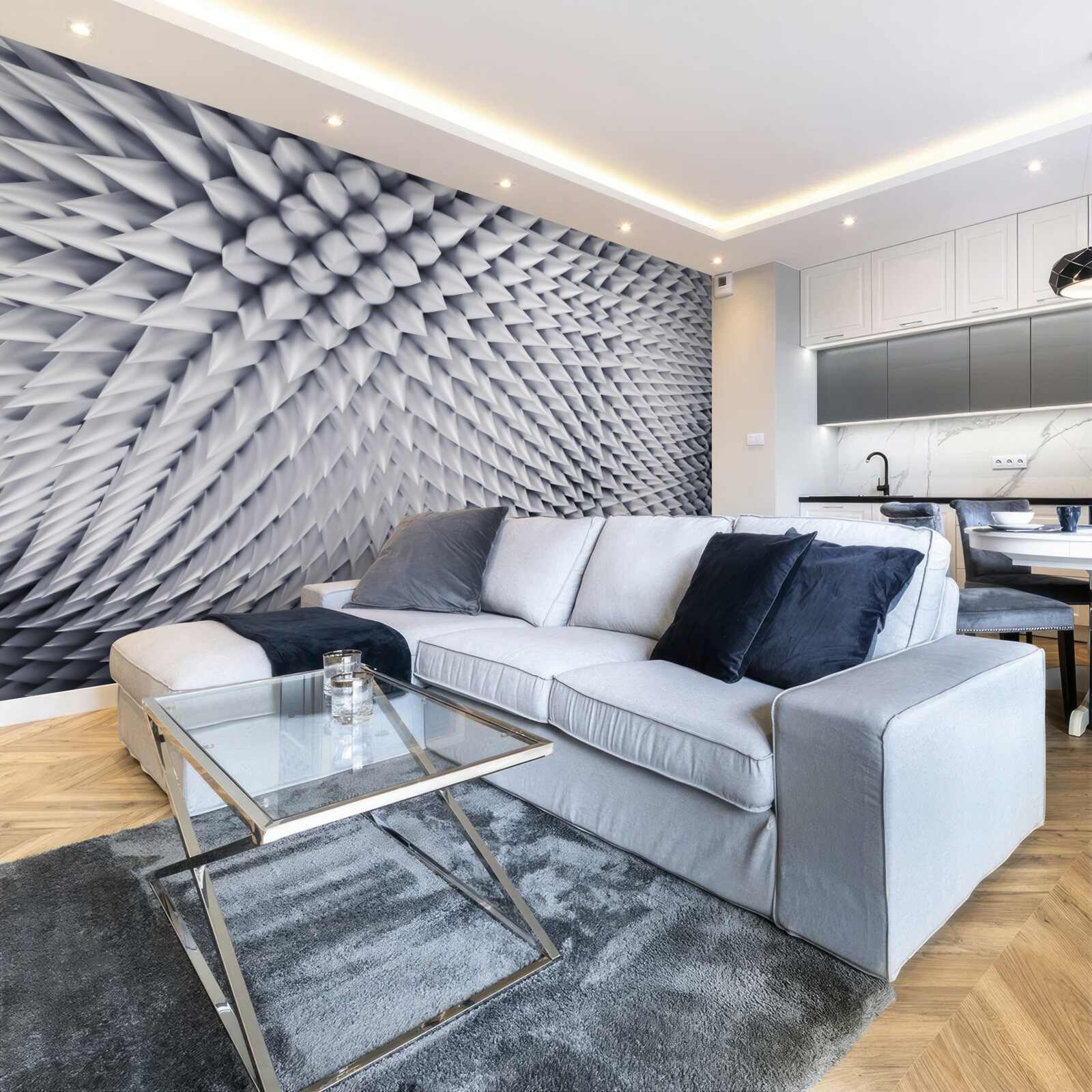 Fototapeta tekstura składająca się ze spiczastych szczytów