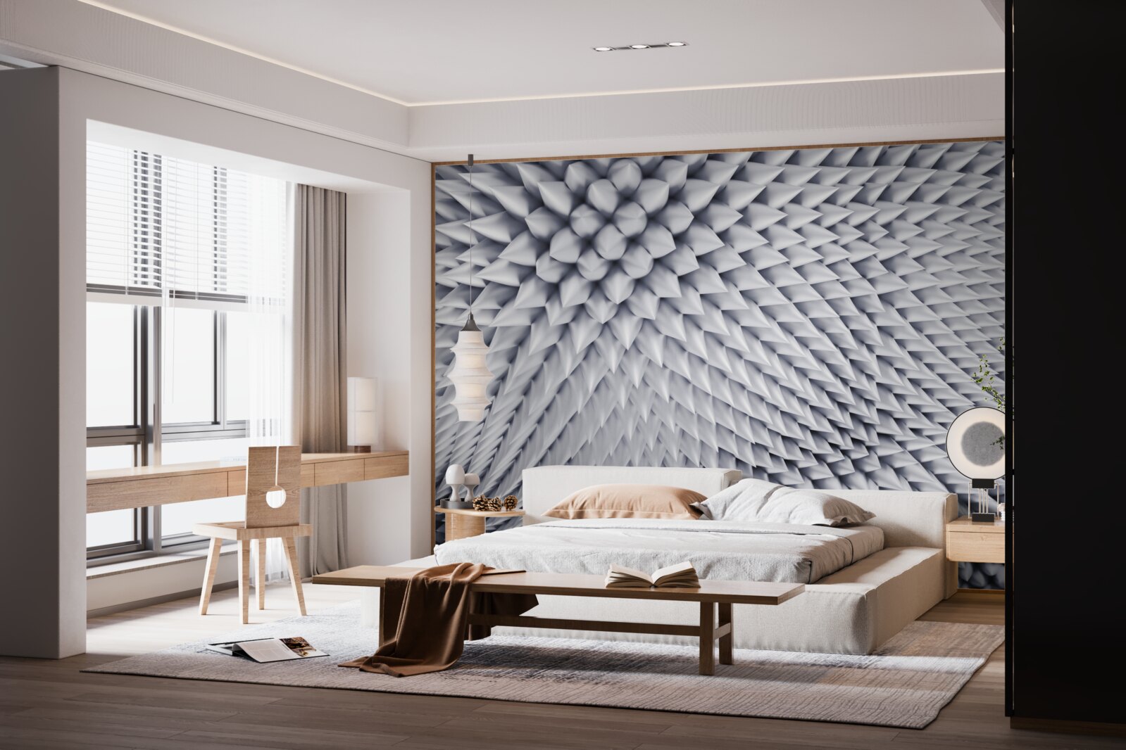 Fototapeta tekstura składająca się ze spiczastych szczytów