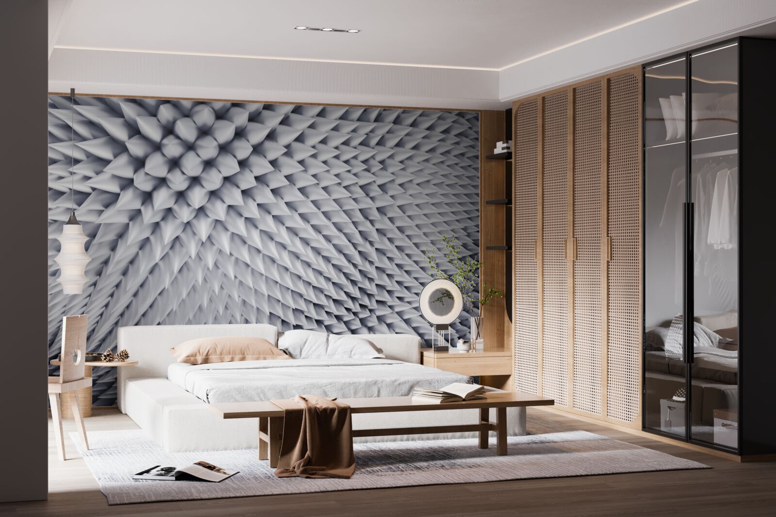 Fototapeta tekstura składająca się ze spiczastych szczytów