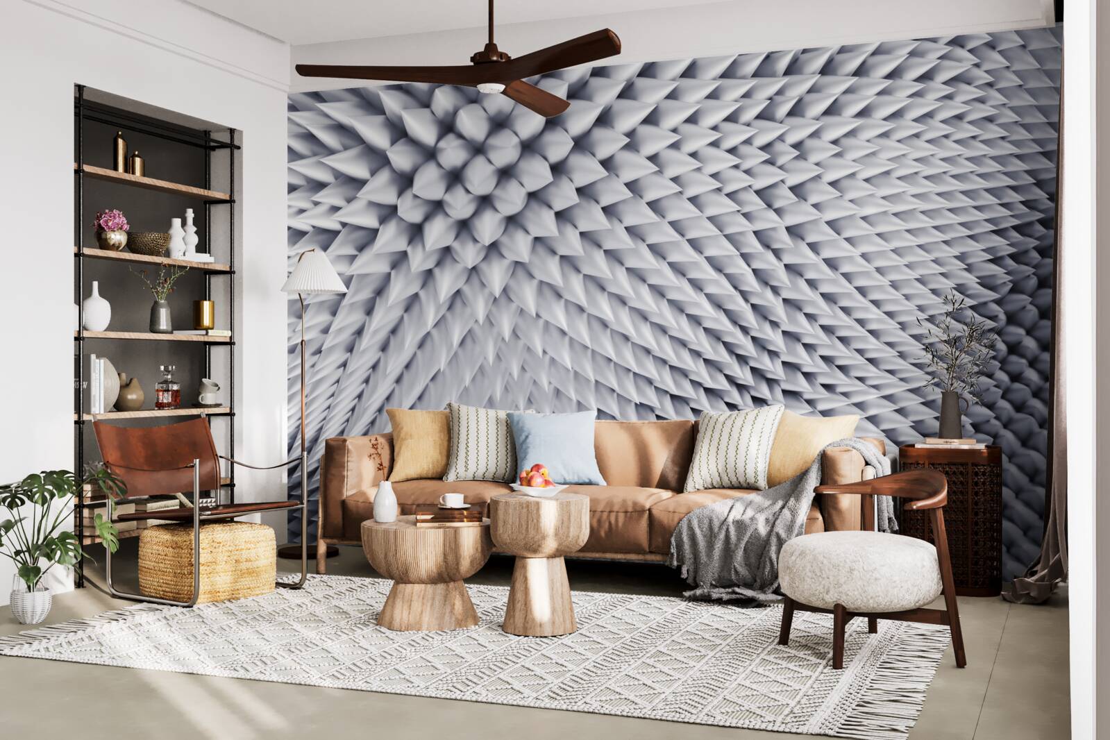 Fototapeta tekstura składająca się ze spiczastych szczytów