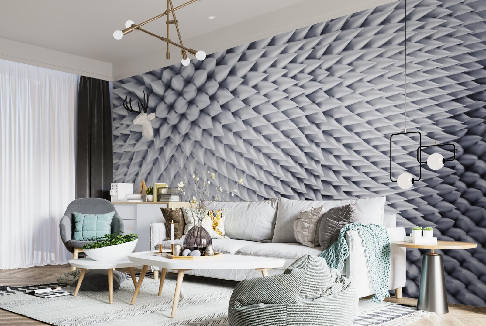 Fototapeta tekstura składająca się ze spiczastych szczytów