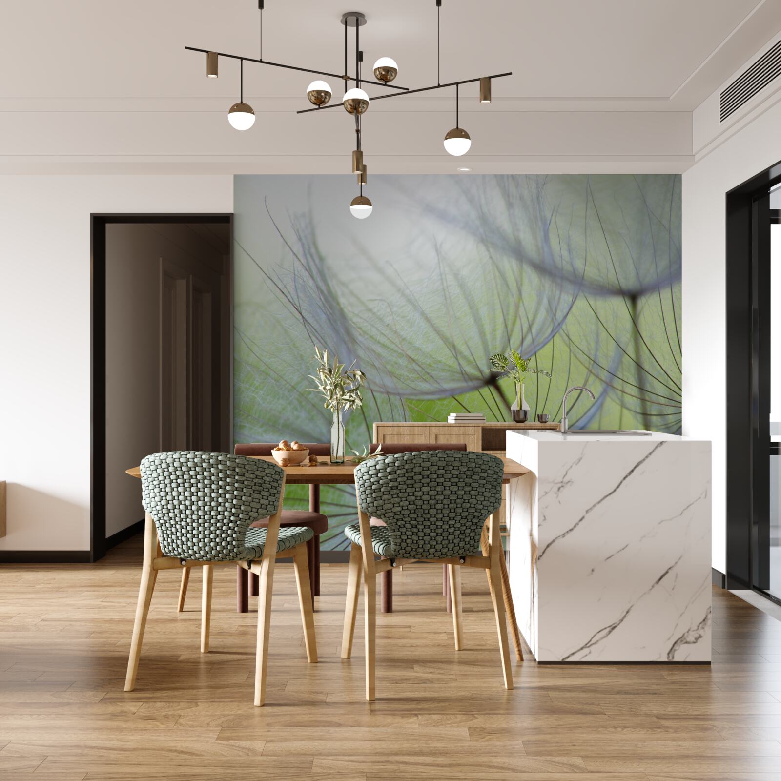 Fototapeta jesienią mlecze zwiędły