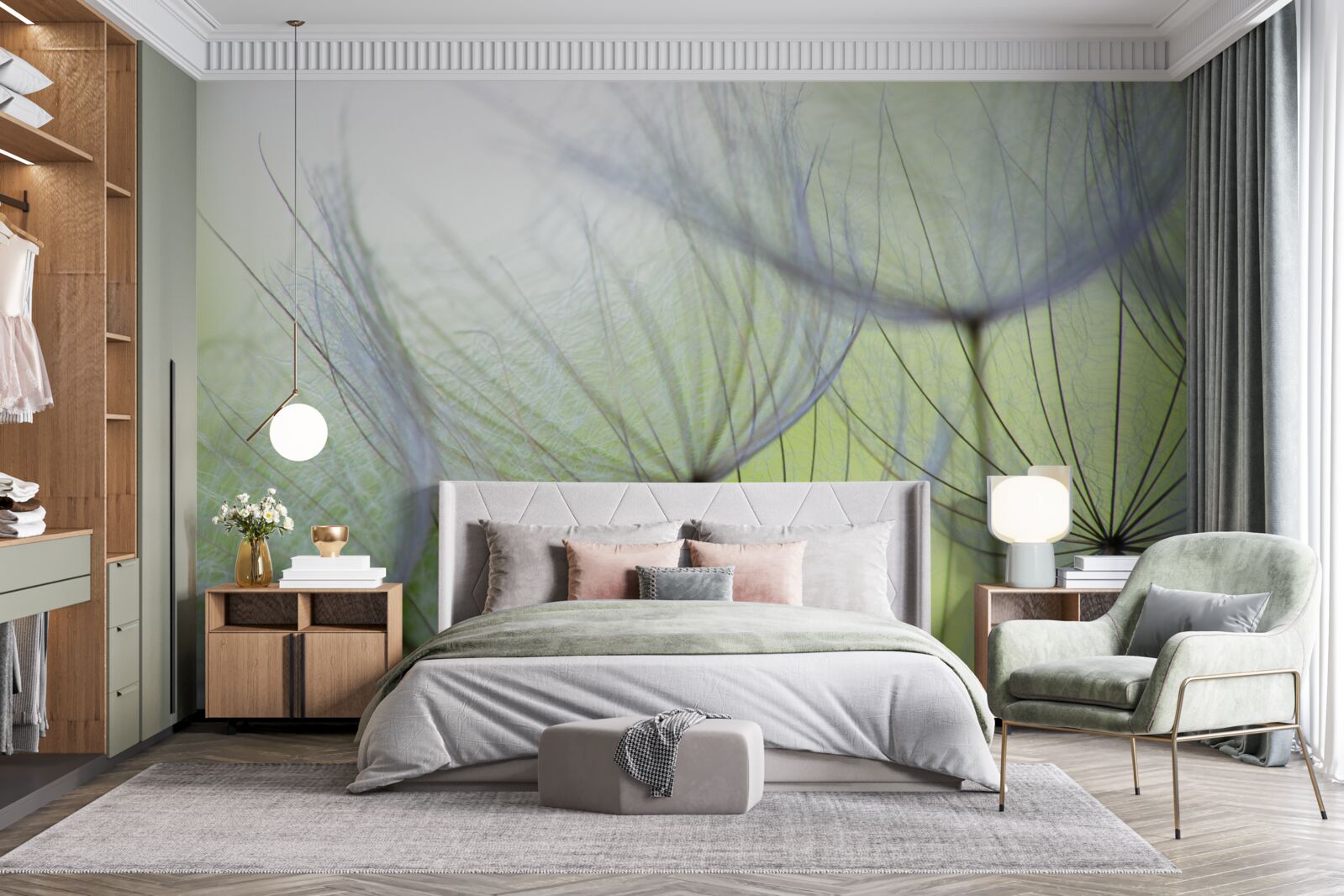 Fototapeta jesienią mlecze zwiędły