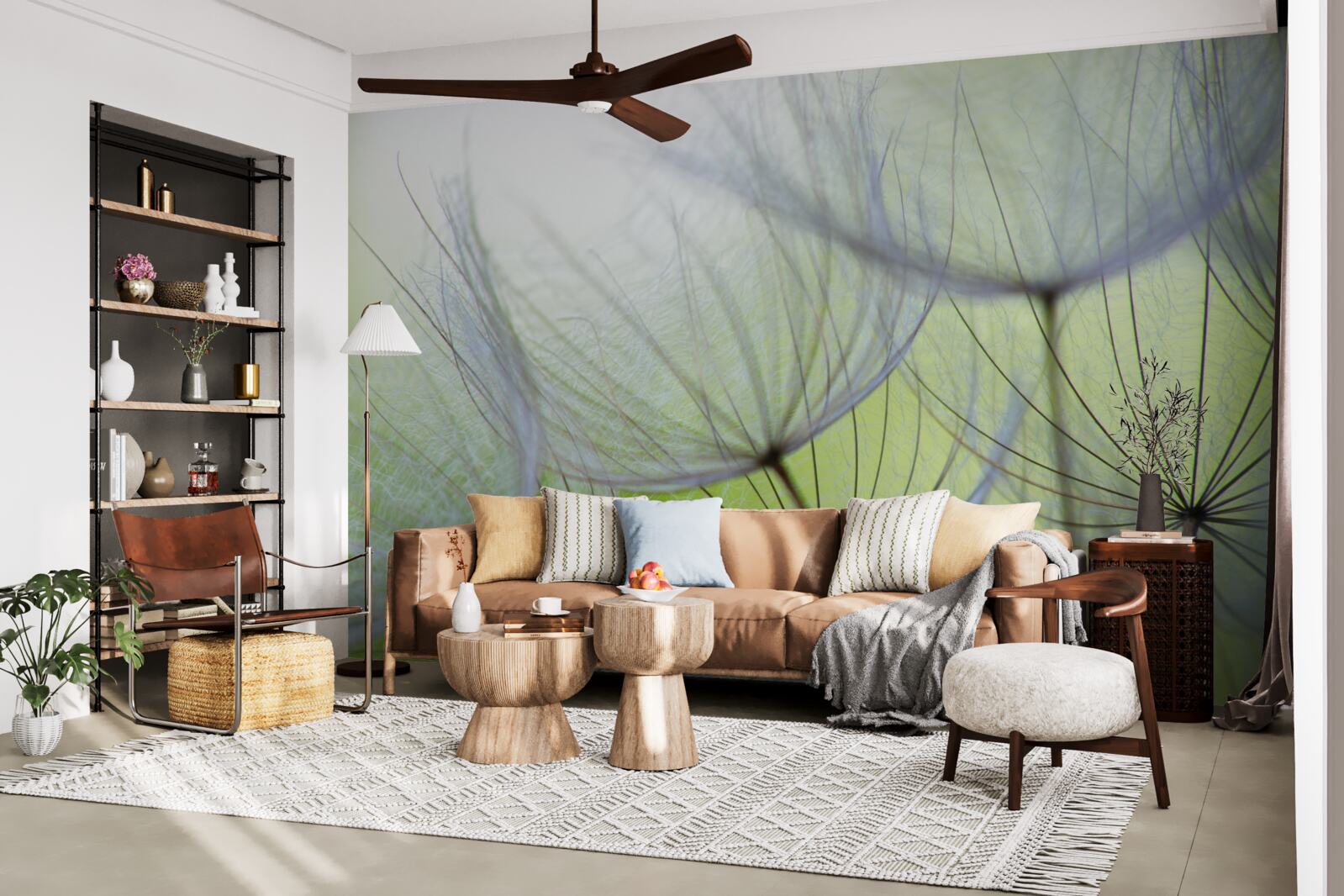 Fototapeta jesienią mlecze zwiędły