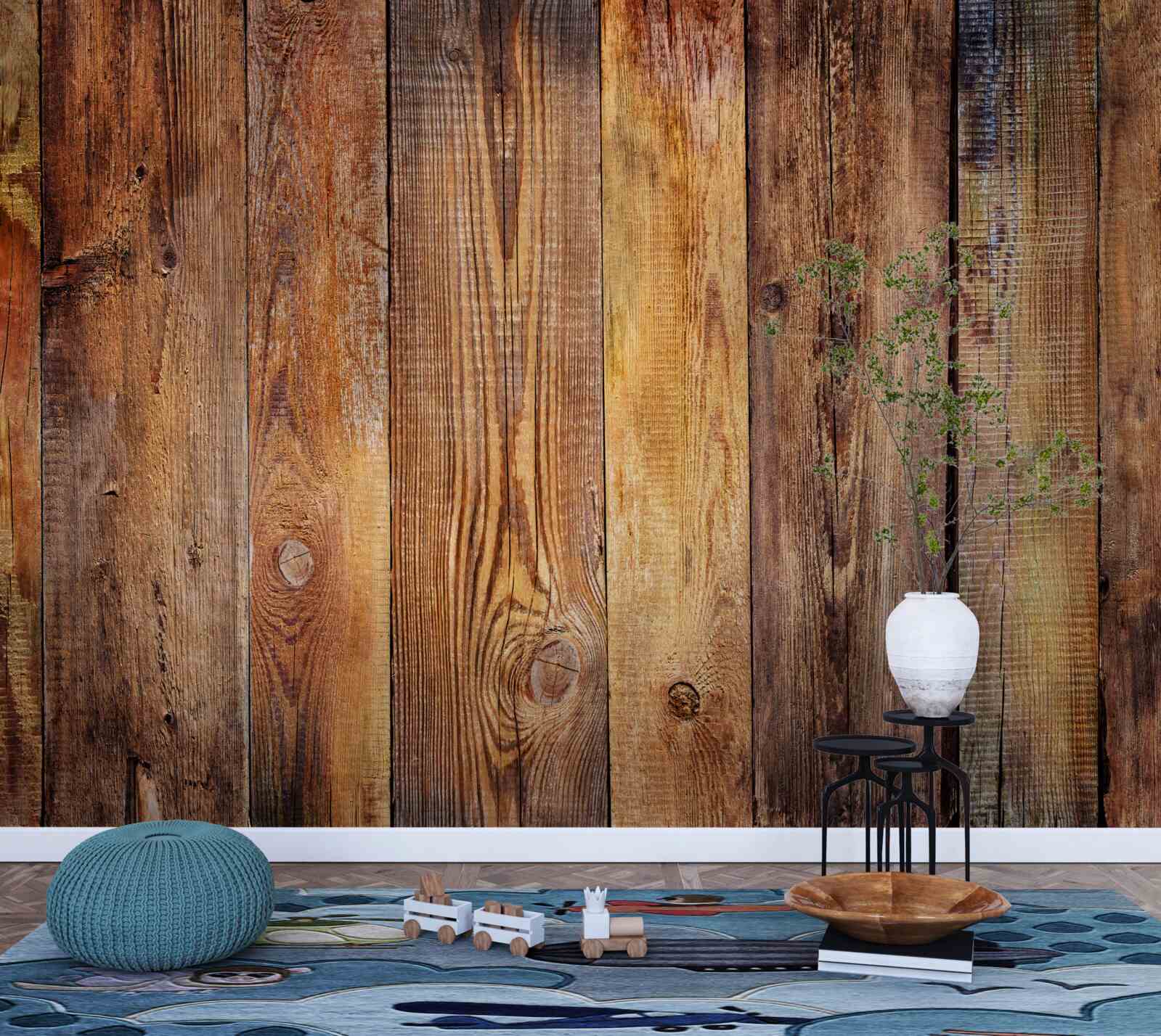 Fototapeta deski parkietowe ułożone pionowo