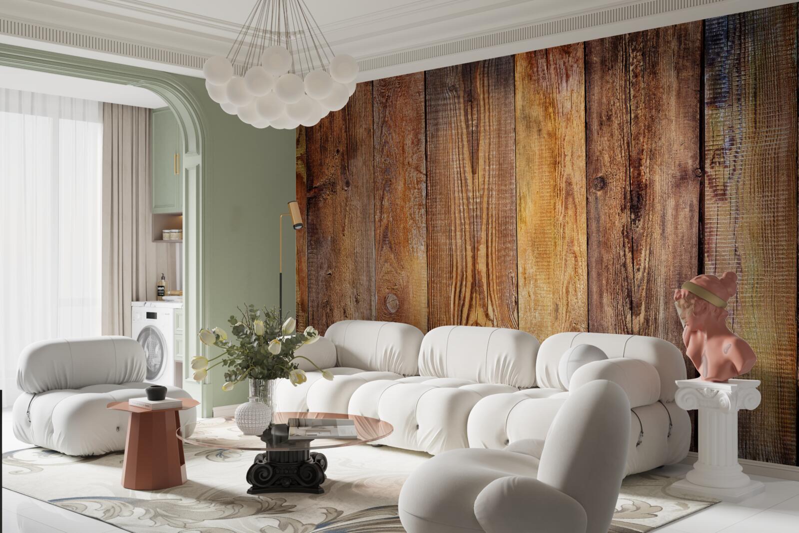 Fototapeta deski parkietowe ułożone pionowo