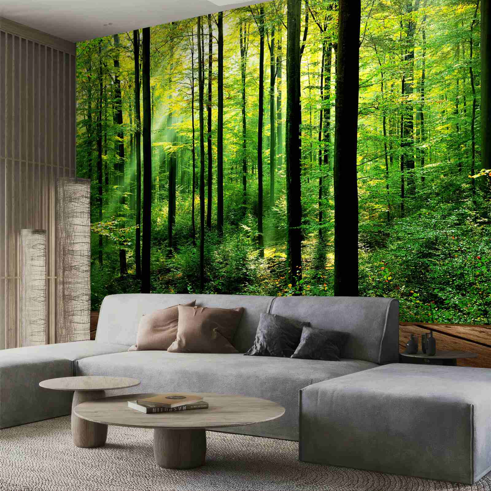 Fototapeta taras z dostępem do gaju sosnowego