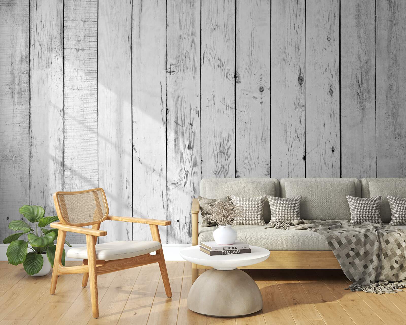 Fototapeta biała deska parkietowa