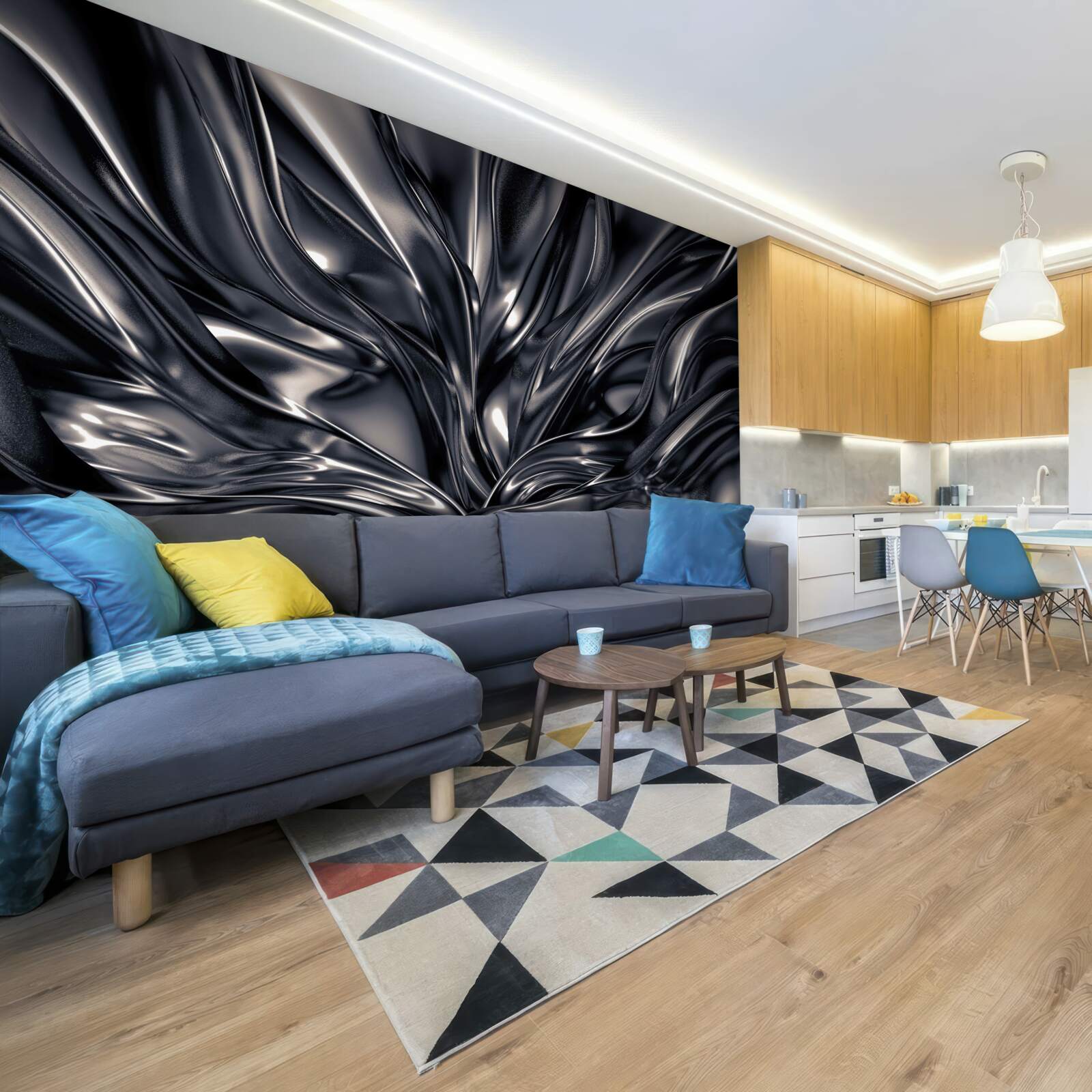 Fototapeta krople wody w nocnym jeziorze