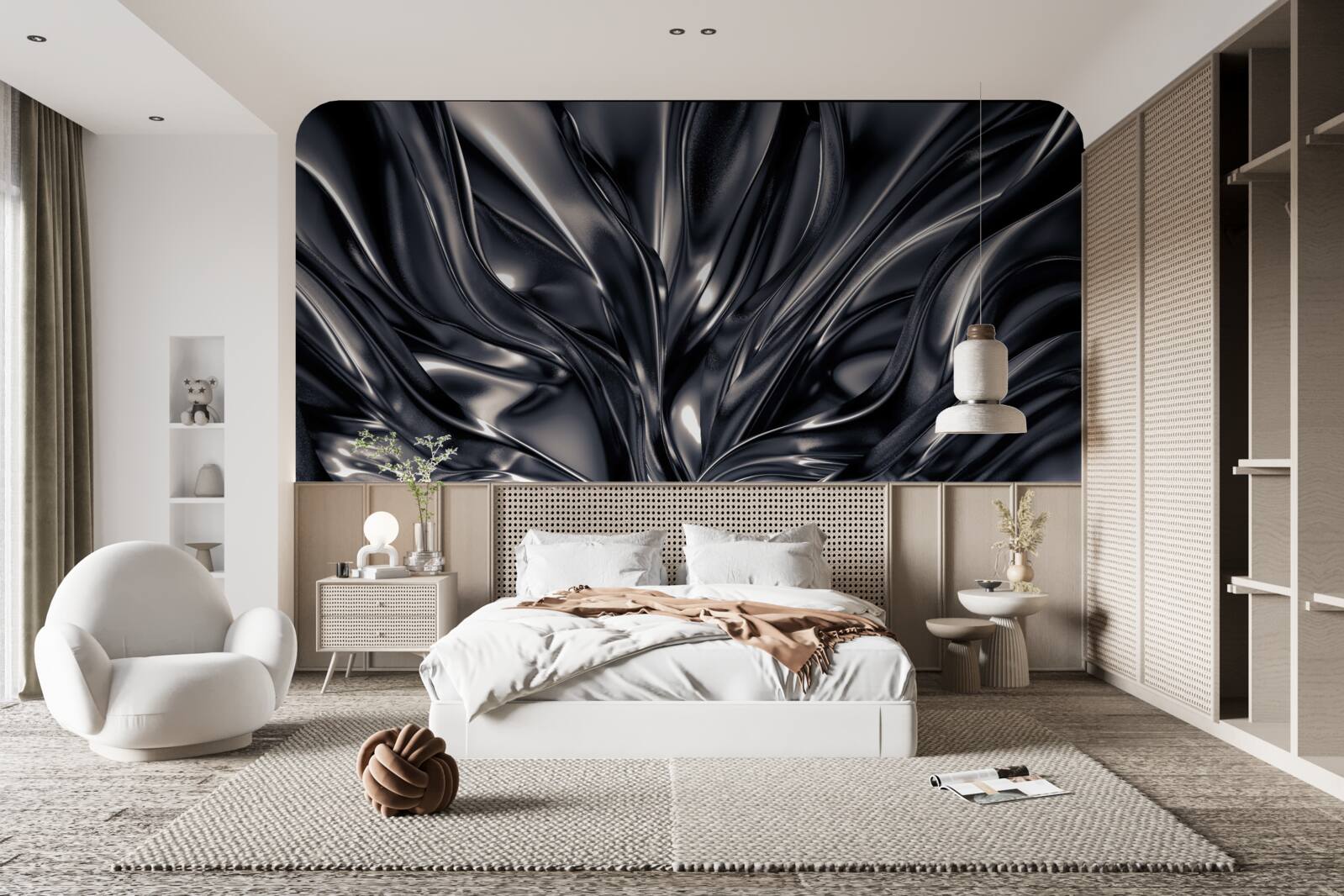 Fototapeta krople wody w nocnym jeziorze