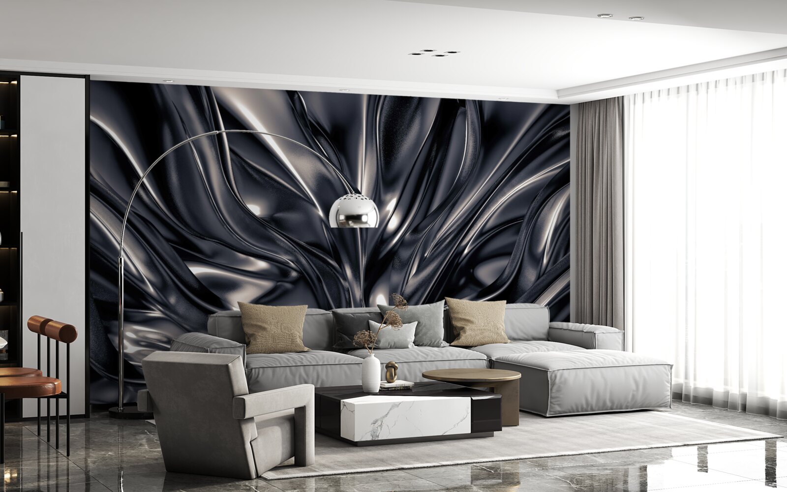 Fototapeta krople wody w nocnym jeziorze