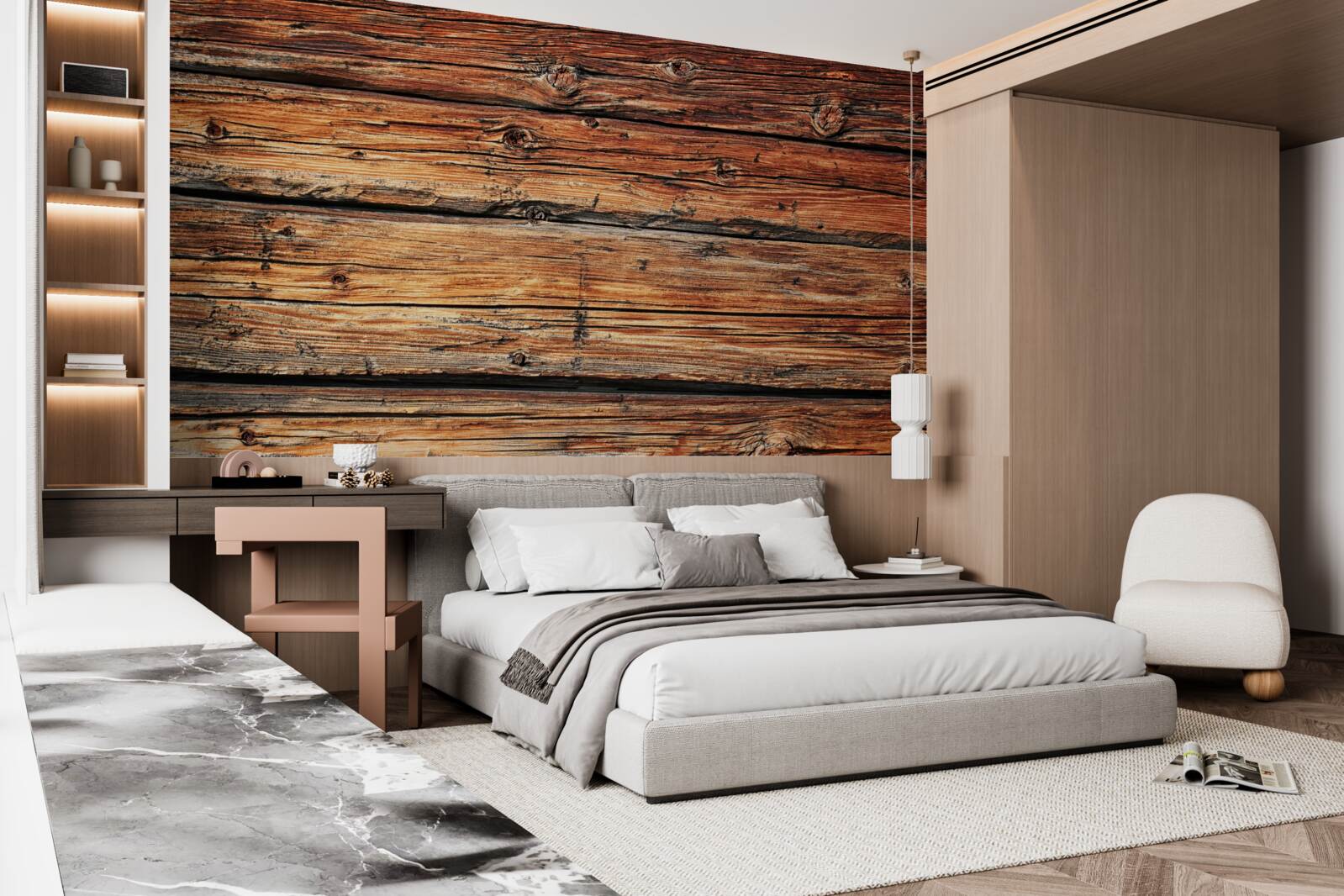 Fototapeta niezabezpieczona deska z jasnego drewna