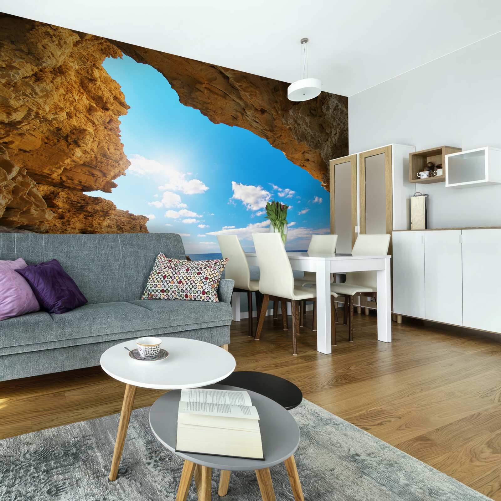 Fototapeta niebo nad oceanem jest absolutnie czyste