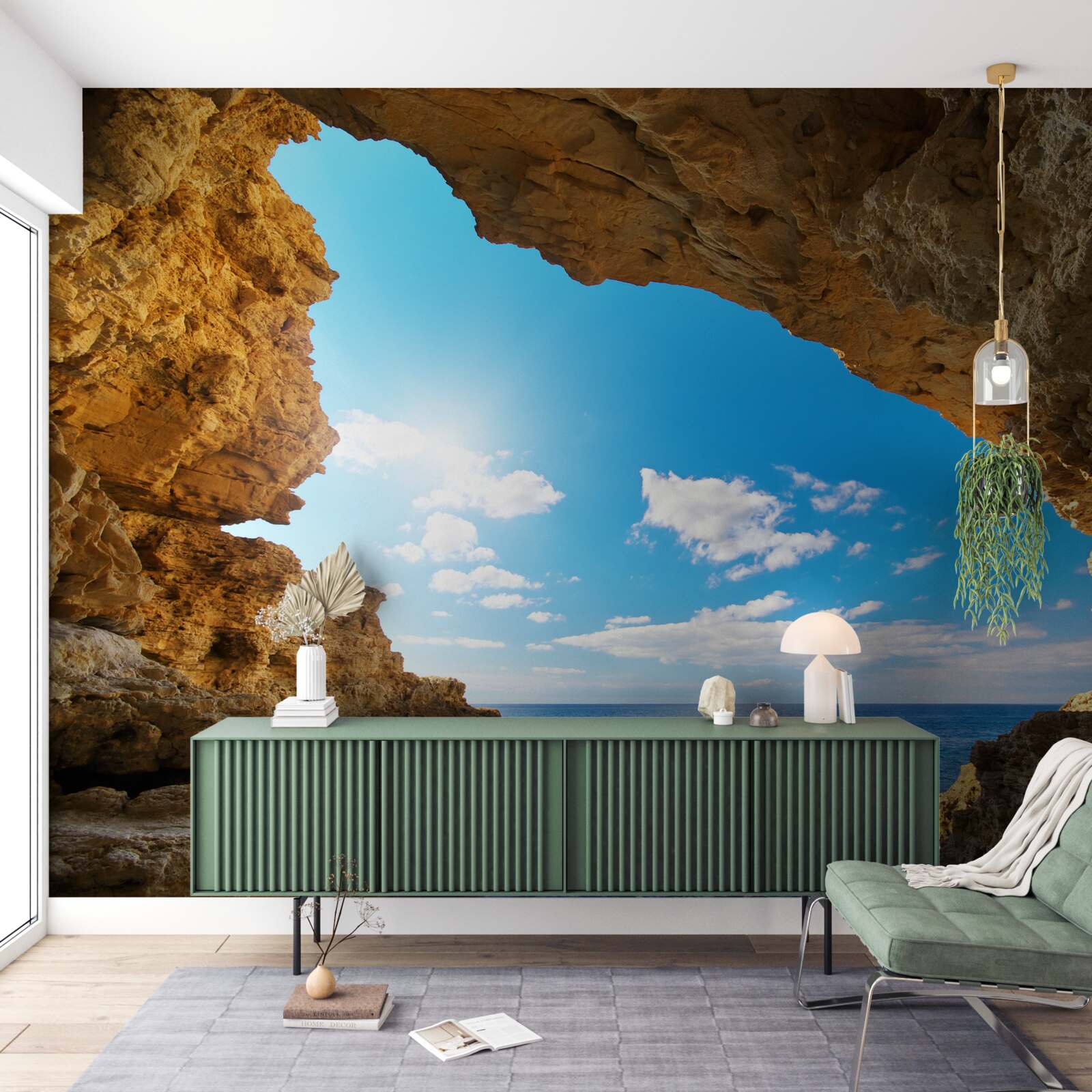 Fototapeta niebo nad oceanem jest absolutnie czyste